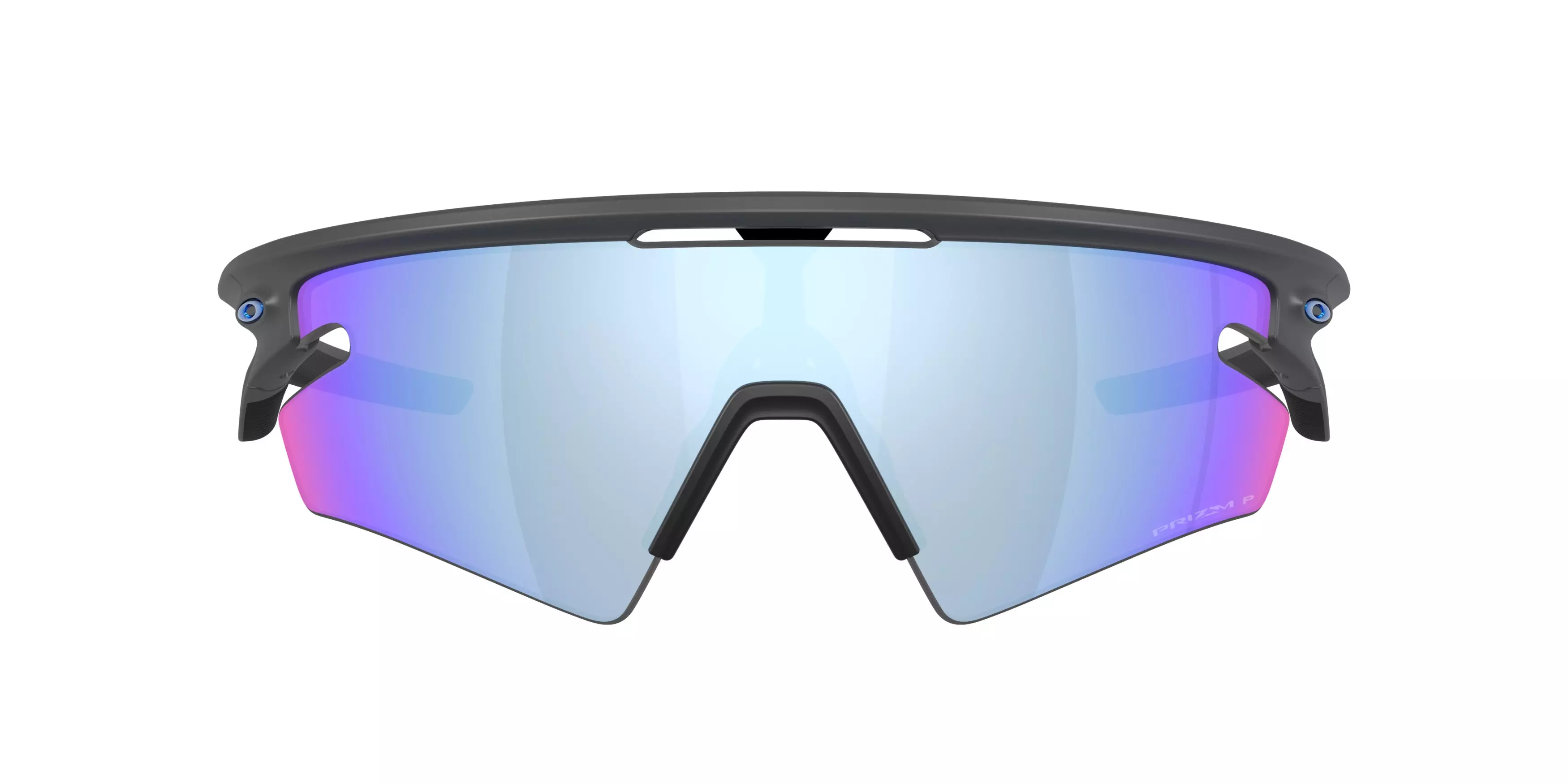 Oakley Sphaera Slash Prizm Deep Water Polarized Sunglasses – Matte Carbon - GREY/BLUE