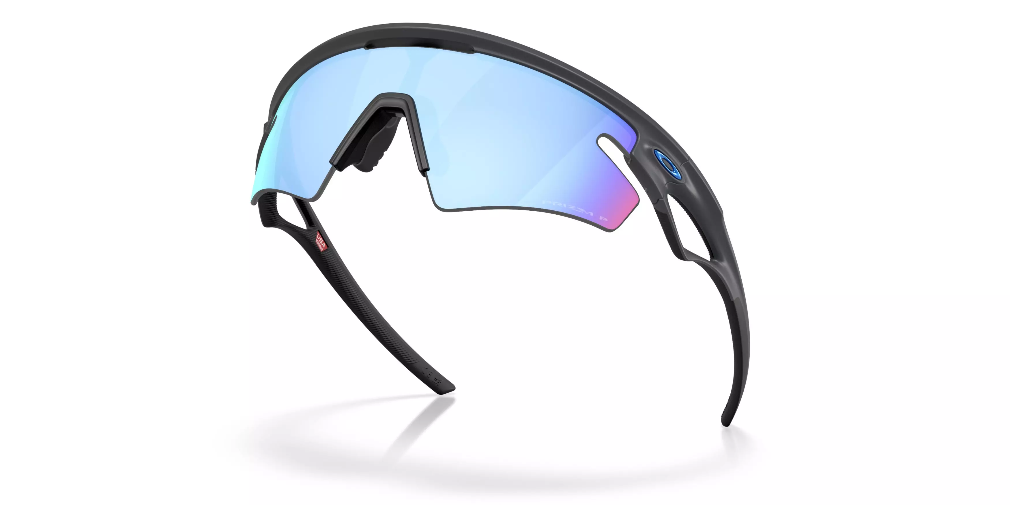 Oakley Sphaera Slash Prizm Deep Water Polarized Sunglasses – Matte Carbon - GREY/BLUE