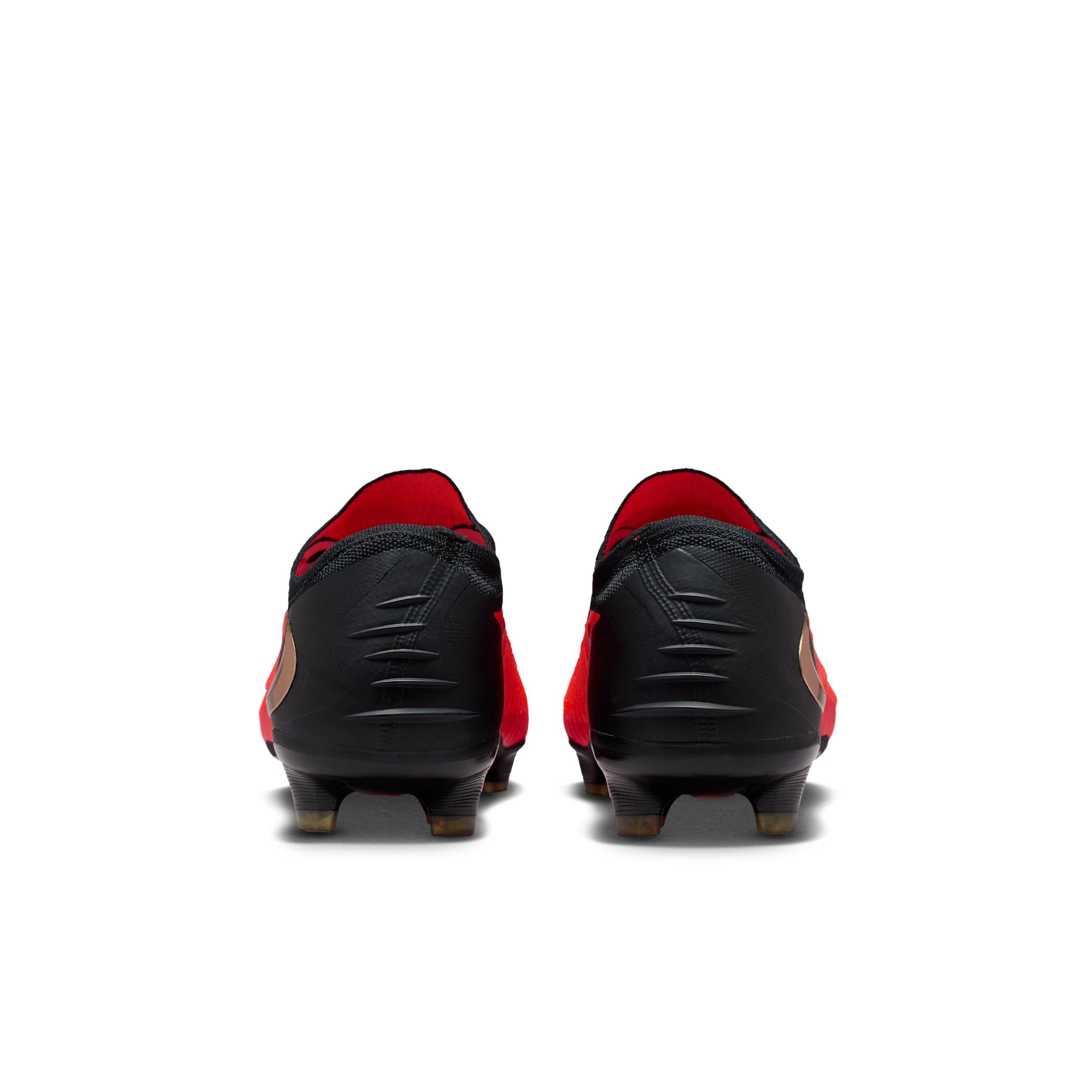Nike Phantom 6 Low Elite FG "Bright Crimson/Bright Crimson/Black" Men's Soccer Cleat - CRIMSON/CRIMSON/BLACK