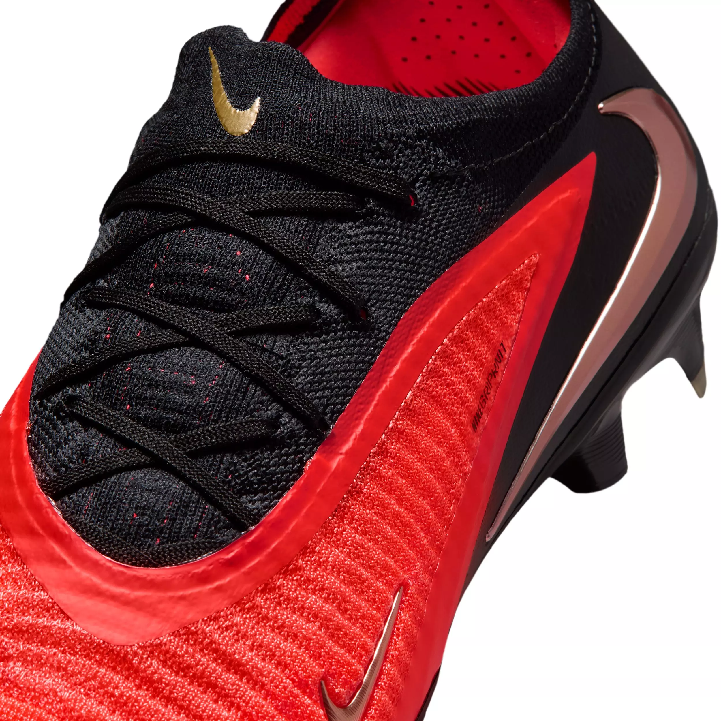 Nike Phantom 6 Low Elite FG "Bright Crimson/Bright Crimson/Black" Men's Soccer Cleat - CRIMSON/CRIMSON/BLACK
