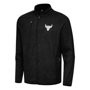 Antigua Men's Chicago Bulls Hold Up Jacket-Dark Grey