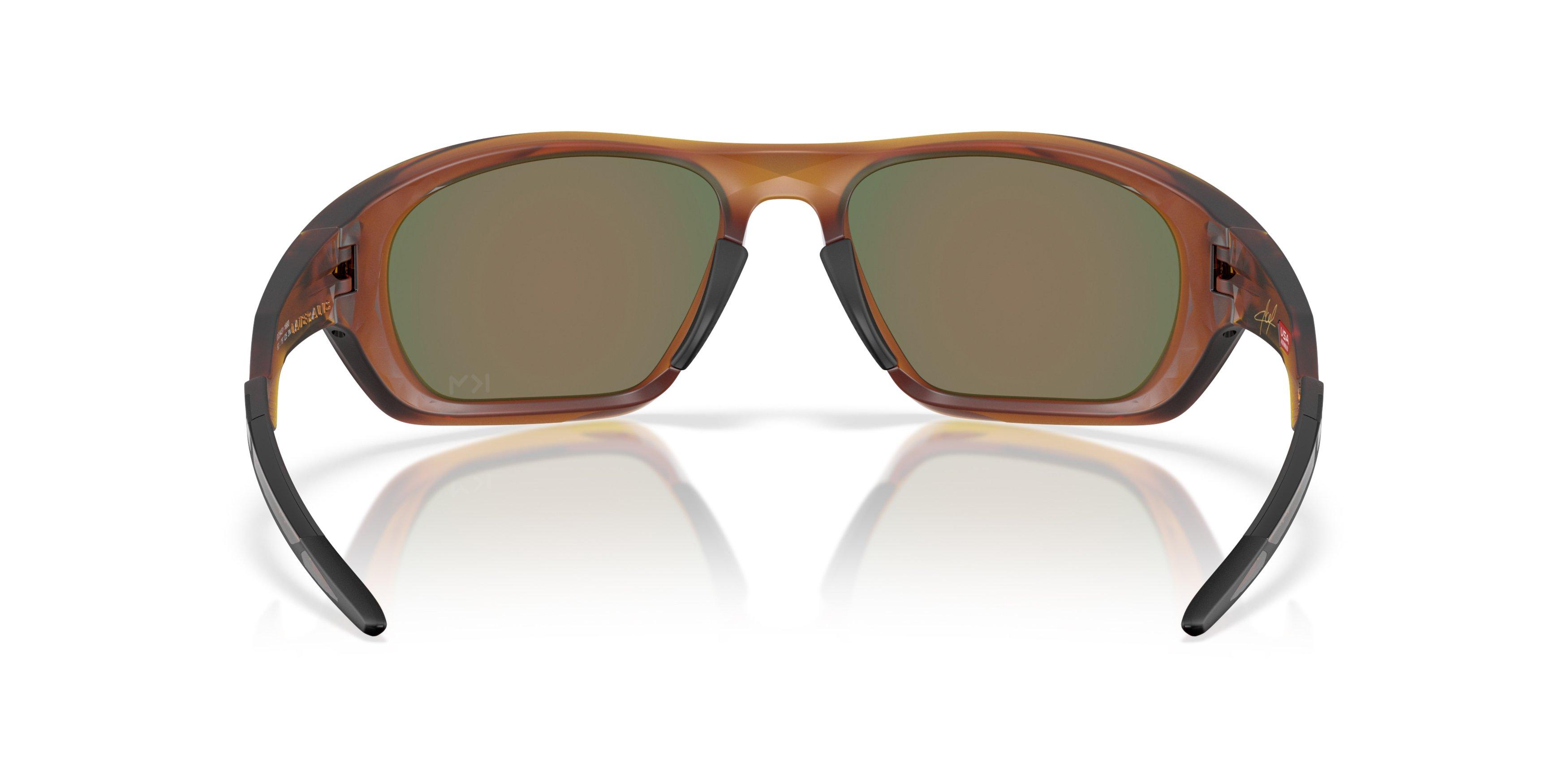 Oakley Lateralis Kylian Mbapp&eacute; Prizm Ruby Sunglasses &ndash; Matte Dark Amber - ORANGE/RED Thumbnail View 3