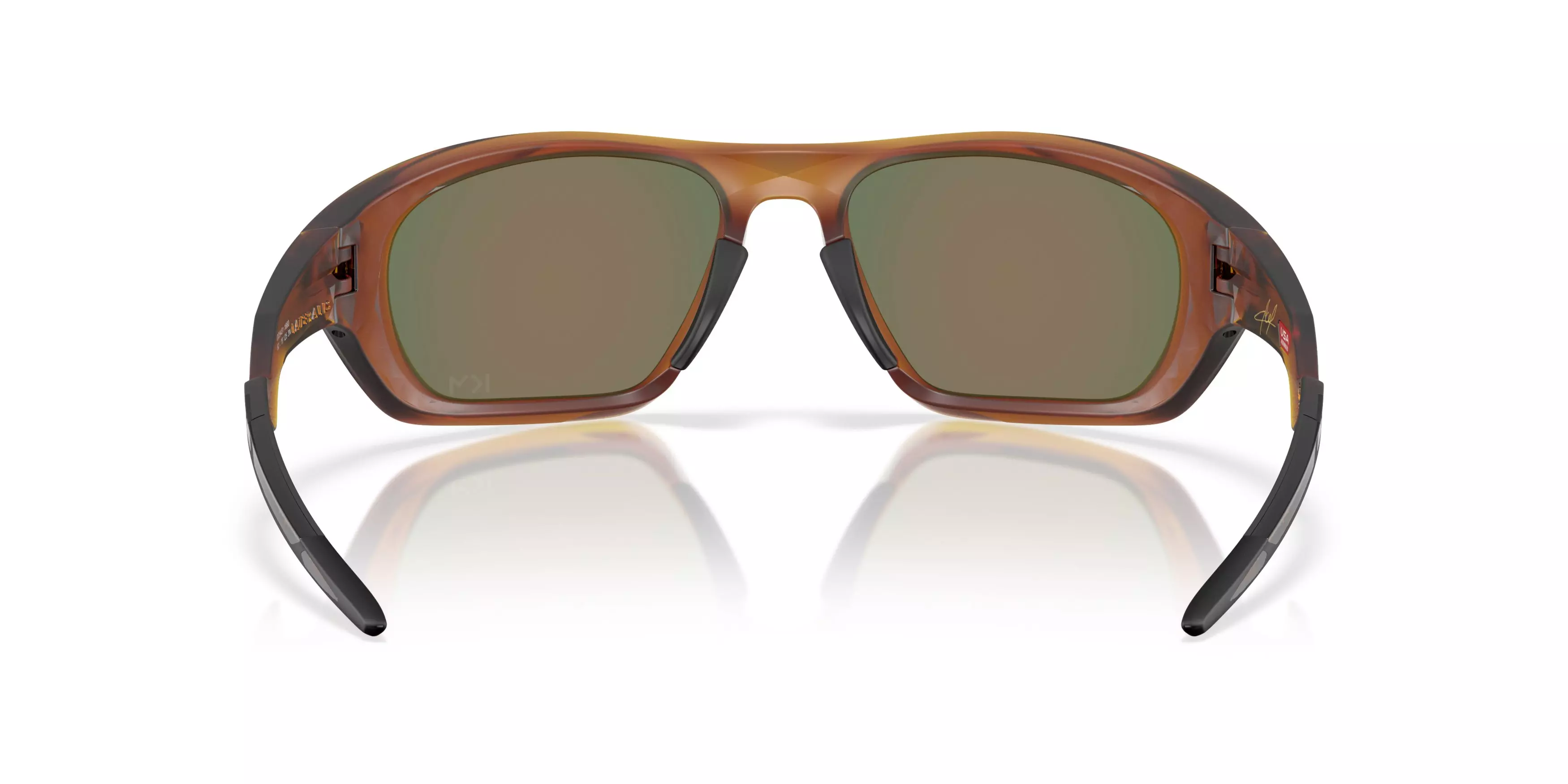 Oakley Lateralis Kylian Mbappé Prizm Ruby Sunglasses – Matte Dark Amber - ORANGE/RED