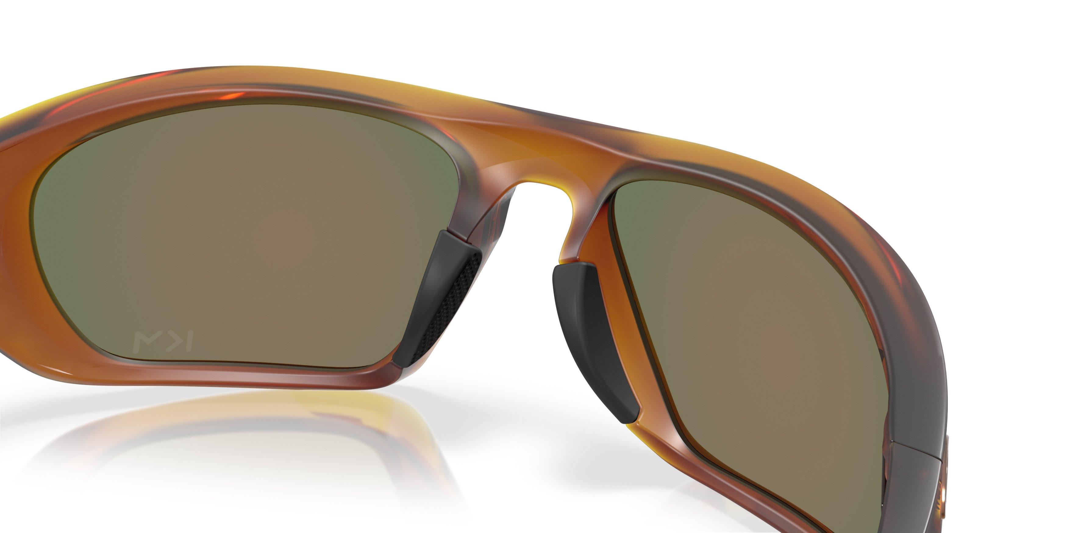 Oakley Lateralis Kylian Mbapp&eacute; Prizm Ruby Sunglasses &ndash; Matte Dark Amber - ORANGE/RED Thumbnail View 5