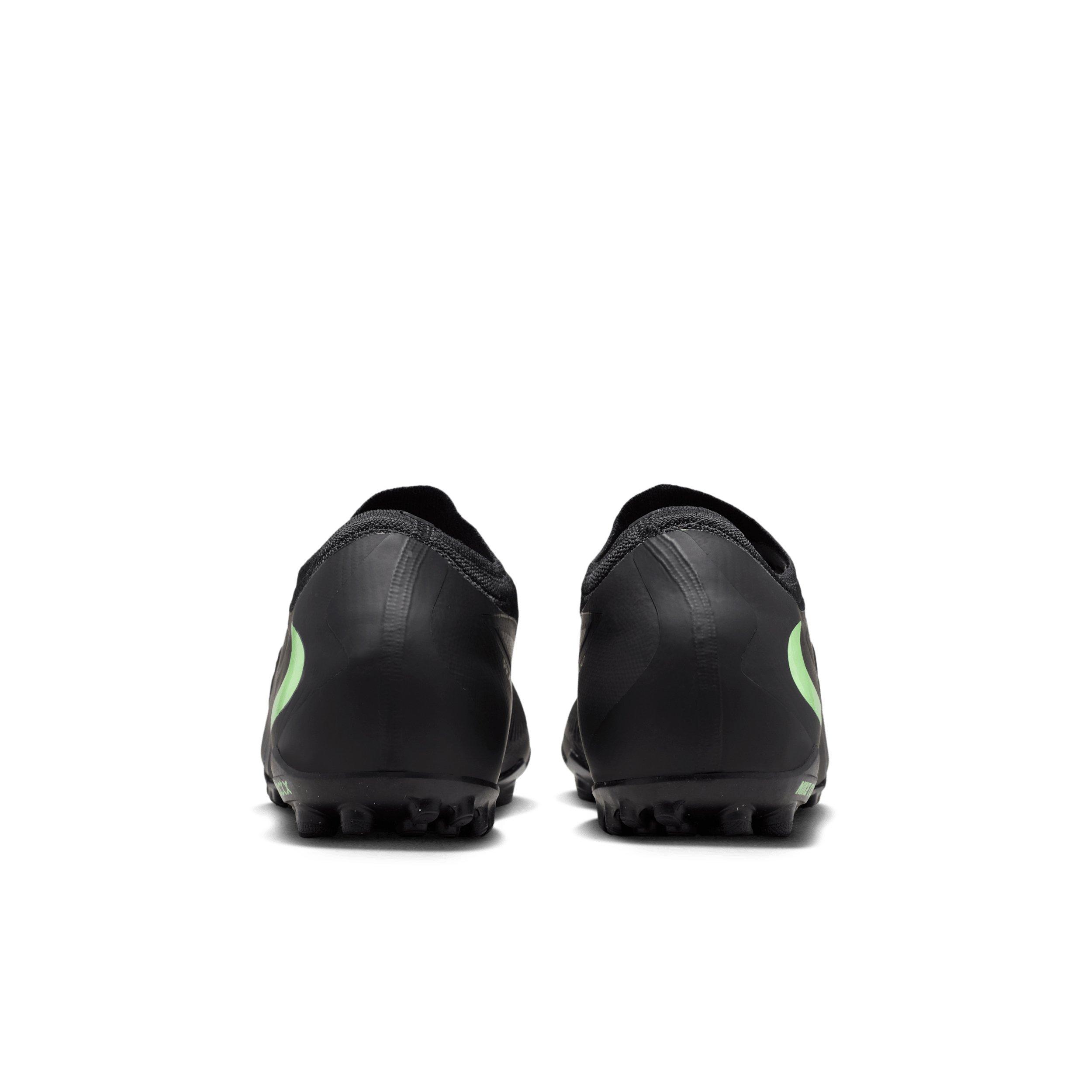 Nike Phantom 6 Low Pro Turf "Black/Black/Illusion Green" Men's Soccer Shoe - BLACK/BLACK/GREEN