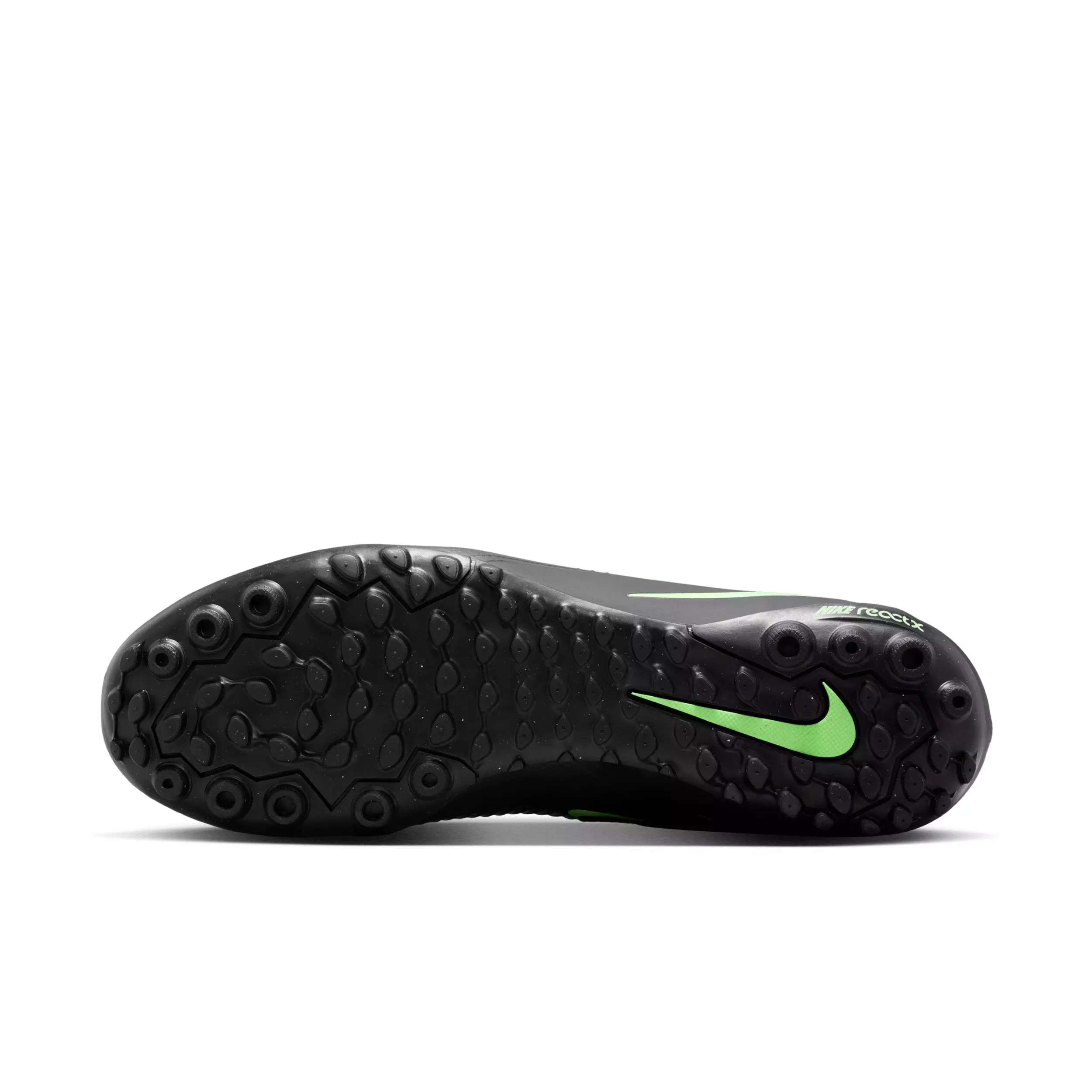 Nike Phantom 6 Low Pro Turf "Black/Black/Illusion Green" Men's Soccer Shoe - BLACK/BLACK/GREEN