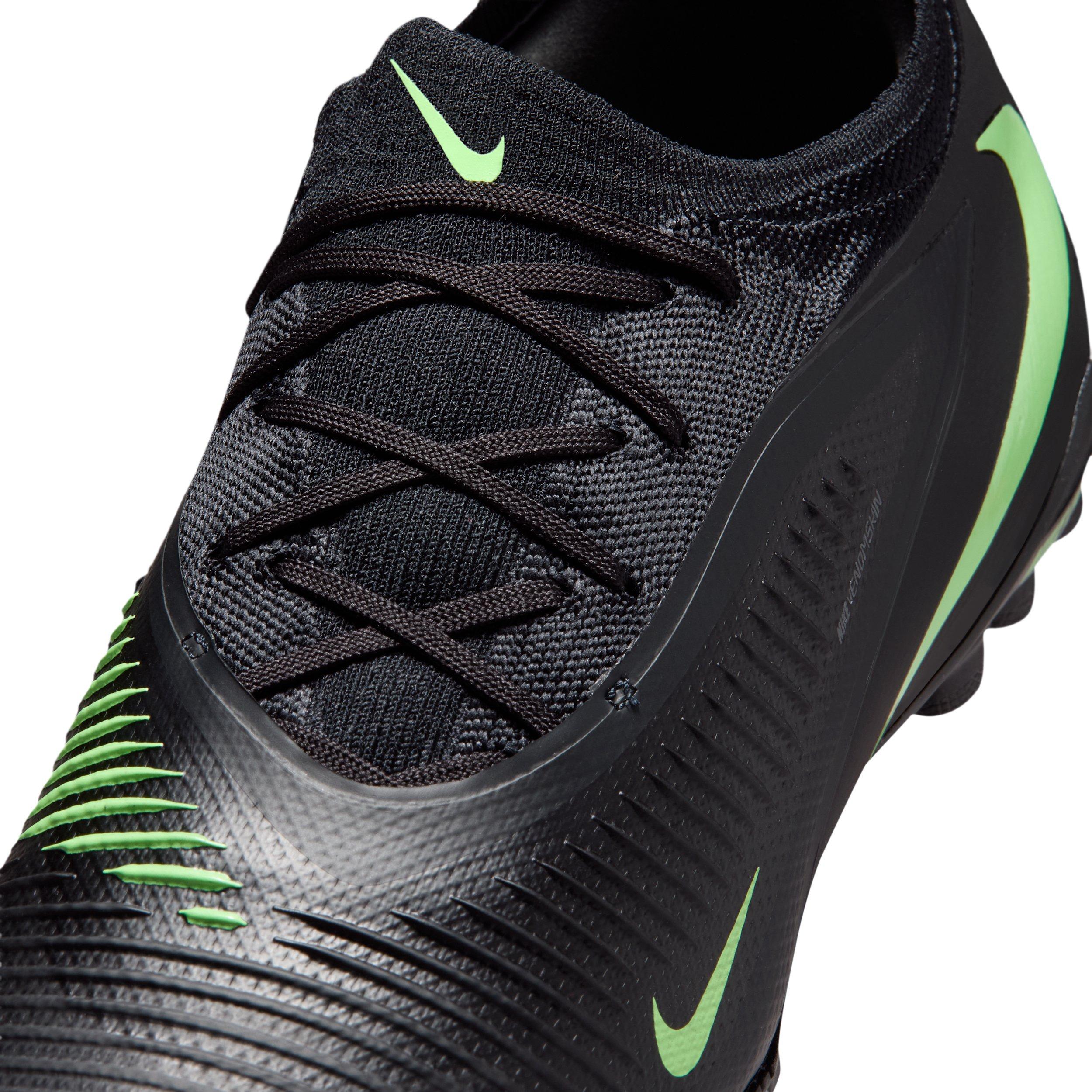 Nike Phantom 6 Low Pro Turf "Black/Black/Illusion Green" Men's Soccer Shoe - BLACK/BLACK/GREEN