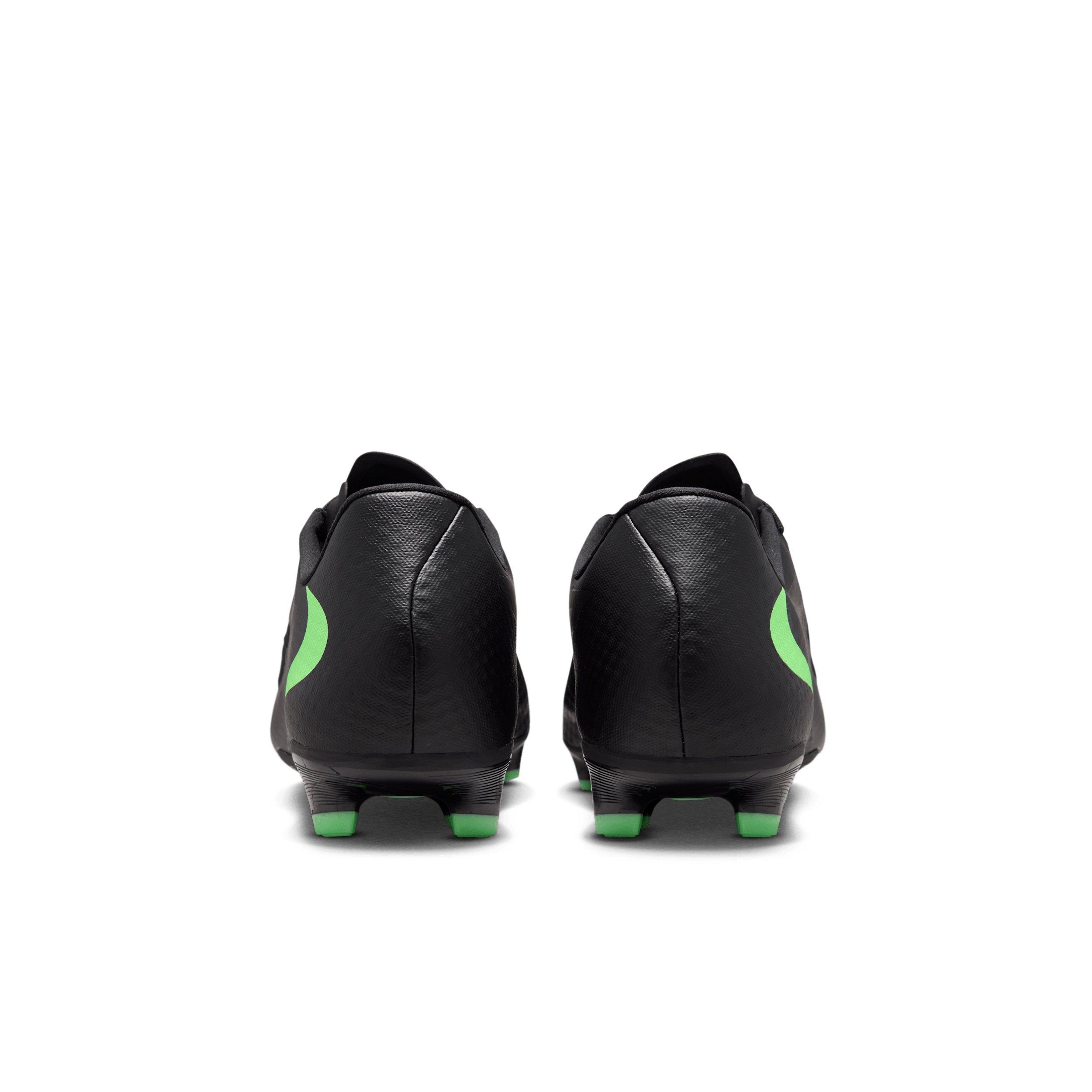 Nike Phantom 6 Low Academy MG "Black/Black/Illusion Green" Men's Soccer Cleat - BLACK/BLACK/GREEN Thumbnail View 5