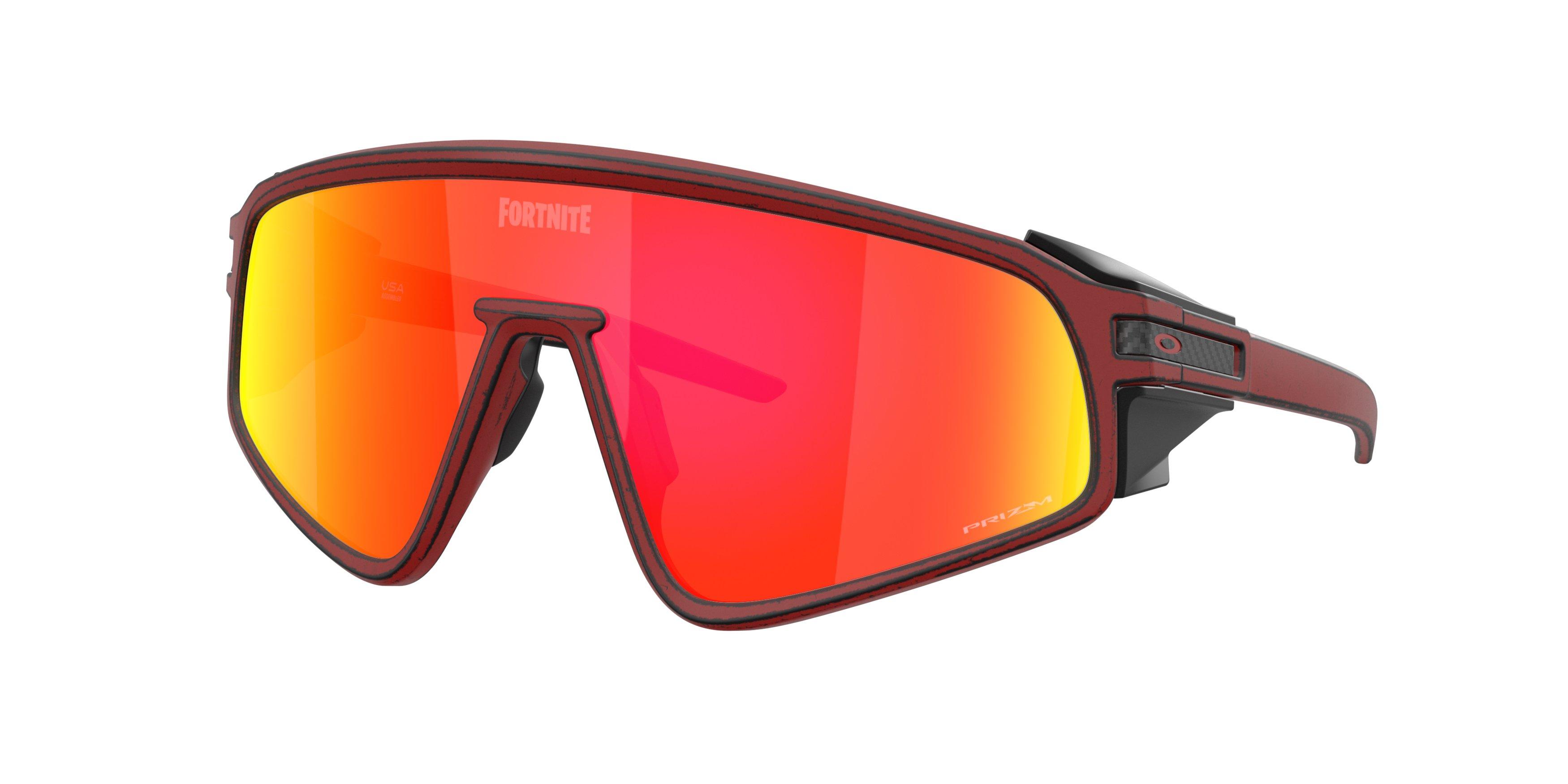 Oakley Latch Panel Prizm Ruby Sunglasses &ndash; Raceworn Red Knight - RED Thumbnail View 1