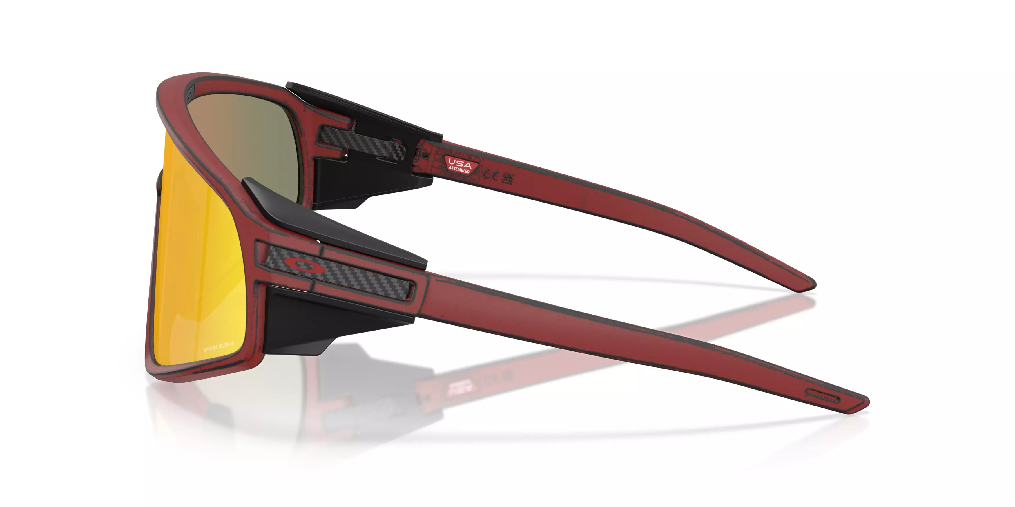 Oakley Latch Panel Prizm Ruby Sunglasses &ndash; Raceworn Red Knight - RED