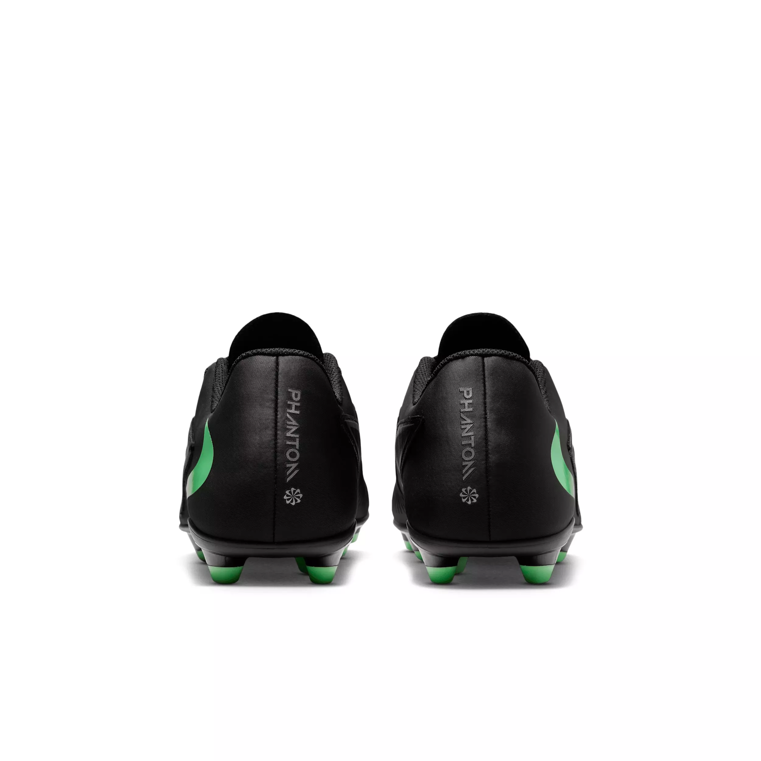 Nike Phantom 6 Low Club MG "Black/Black/Illusion Green" Men's Soccer Cleat - BLACK/BLACK/GREEN