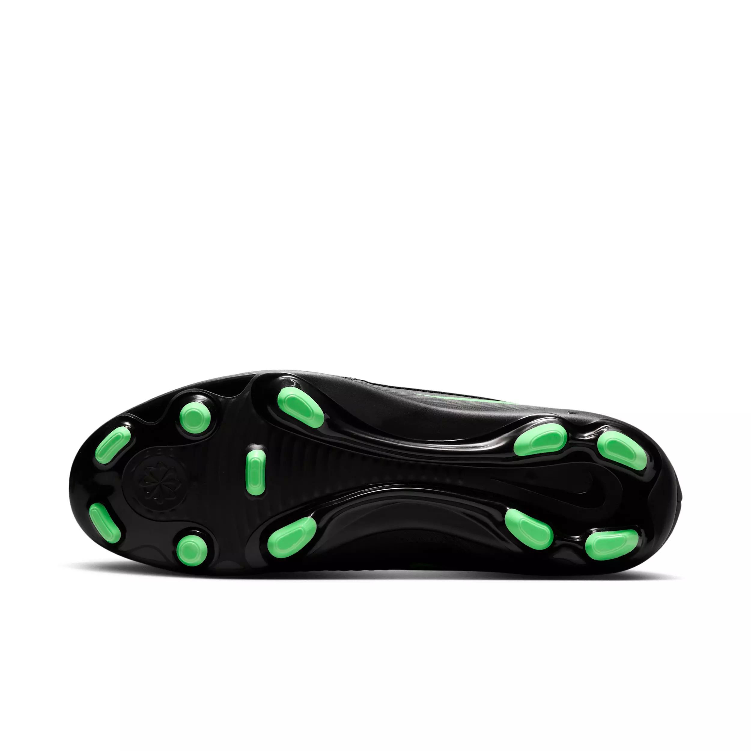 Nike Phantom 6 Low Club MG "Black/Black/Illusion Green" Men's Soccer Cleat - BLACK/BLACK/GREEN