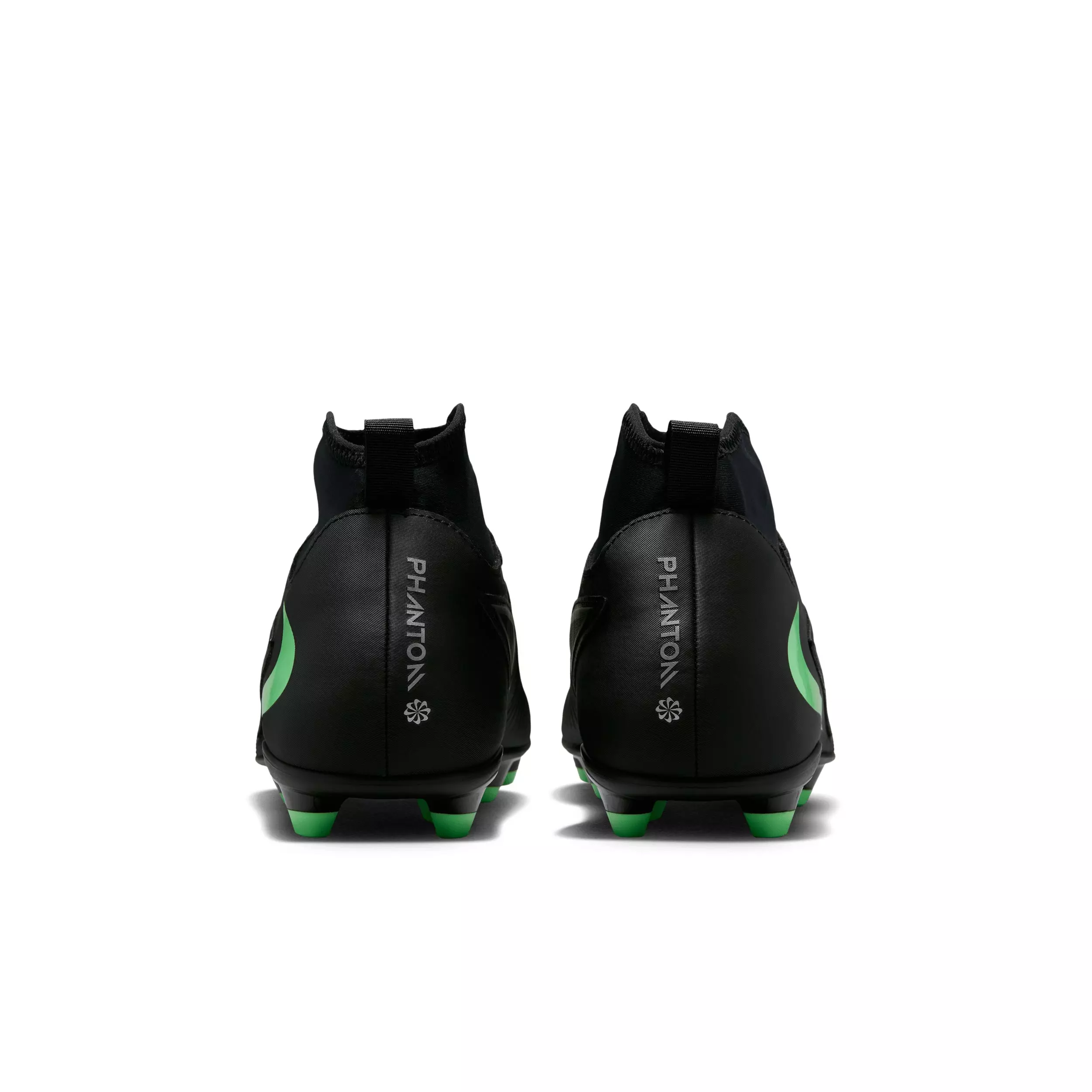 Nike Phantom 6 High Club MG "Black/Black/Illusion Green" Men's Soccer Cleat - BLACK/BLACK/GREEN
