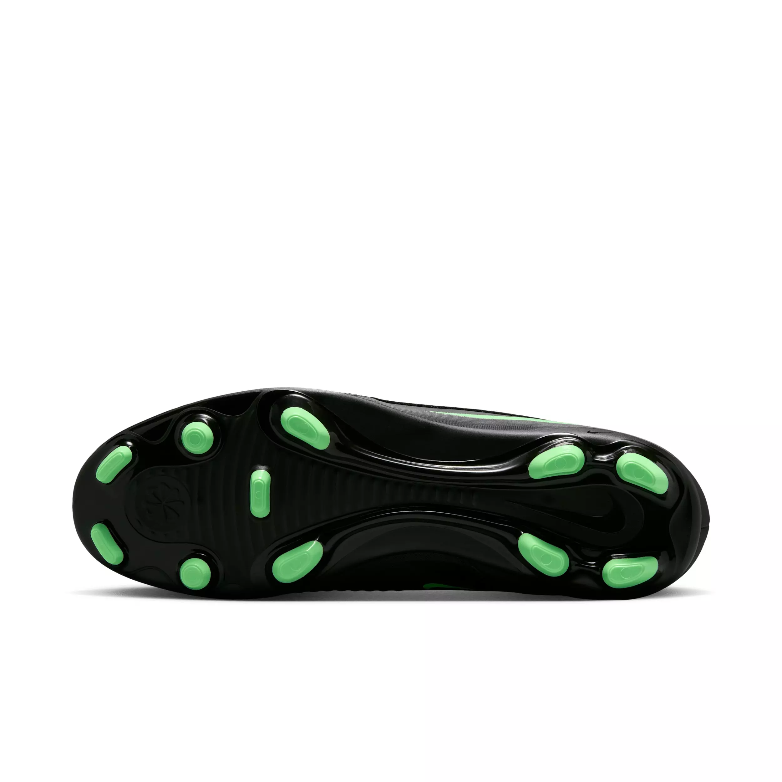 Nike Phantom 6 High Club MG "Black/Black/Illusion Green" Men's Soccer Cleat - BLACK/BLACK/GREEN