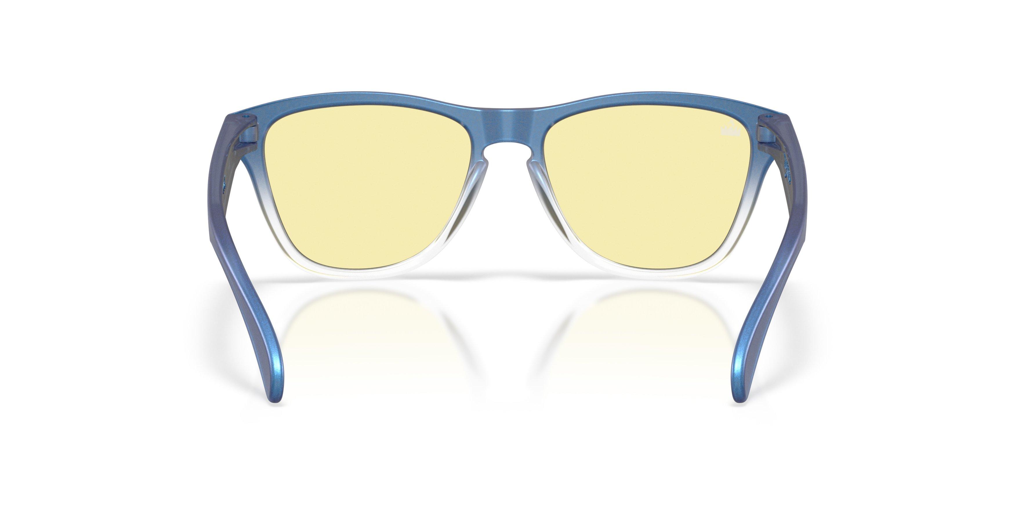 Oakley Frogskins S Fortnite Prizm Gaming Sunglasses &ndash; Matte Cyan/Blue/Clear Shift Fade - BLUE/YELLOW Thumbnail View 3