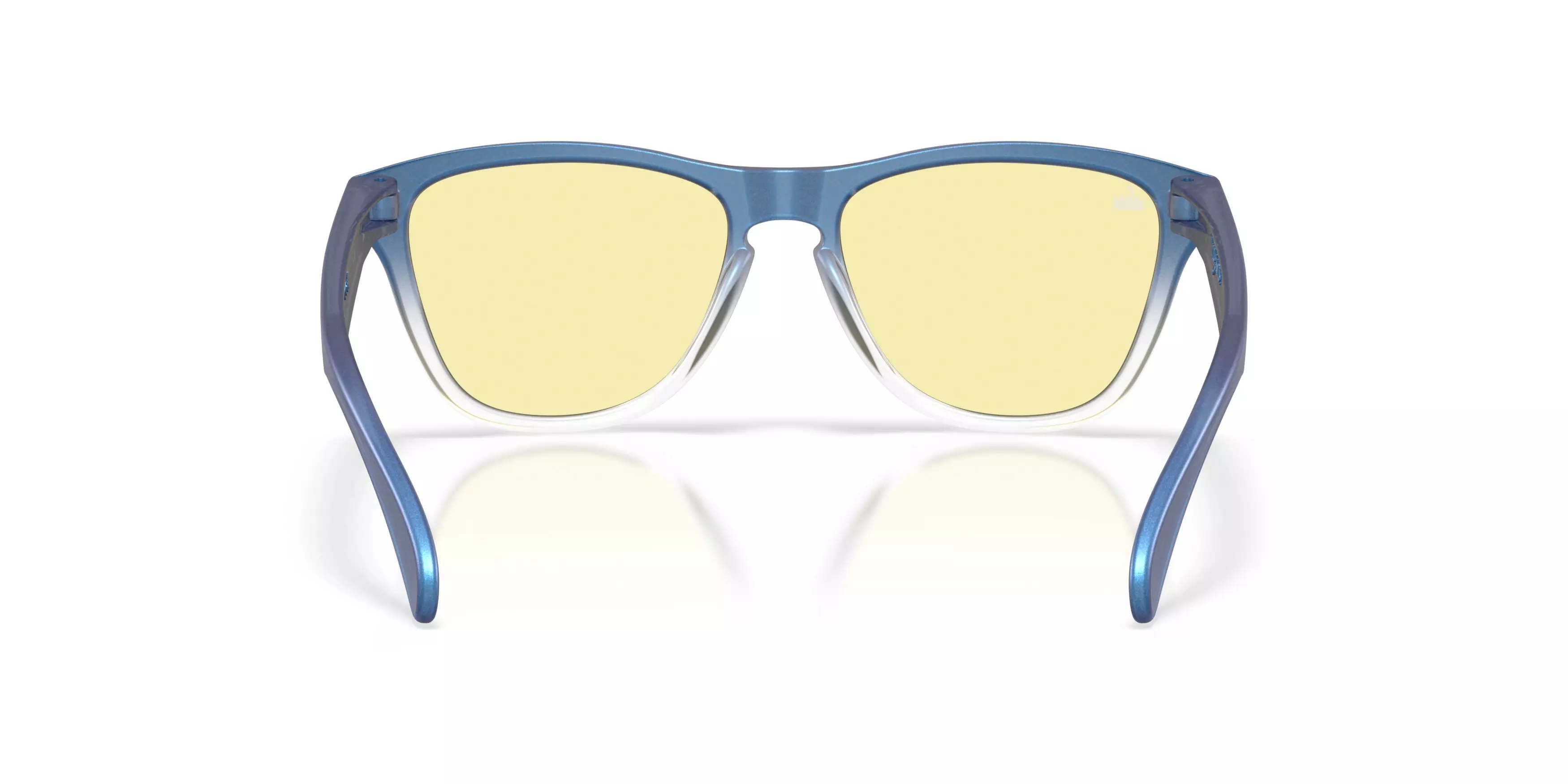 Oakley Frogskins S Fortnite Prizm Gaming Sunglasses &ndash; Matte Cyan/Blue/Clear Shift Fade - BLUE/YELLOW