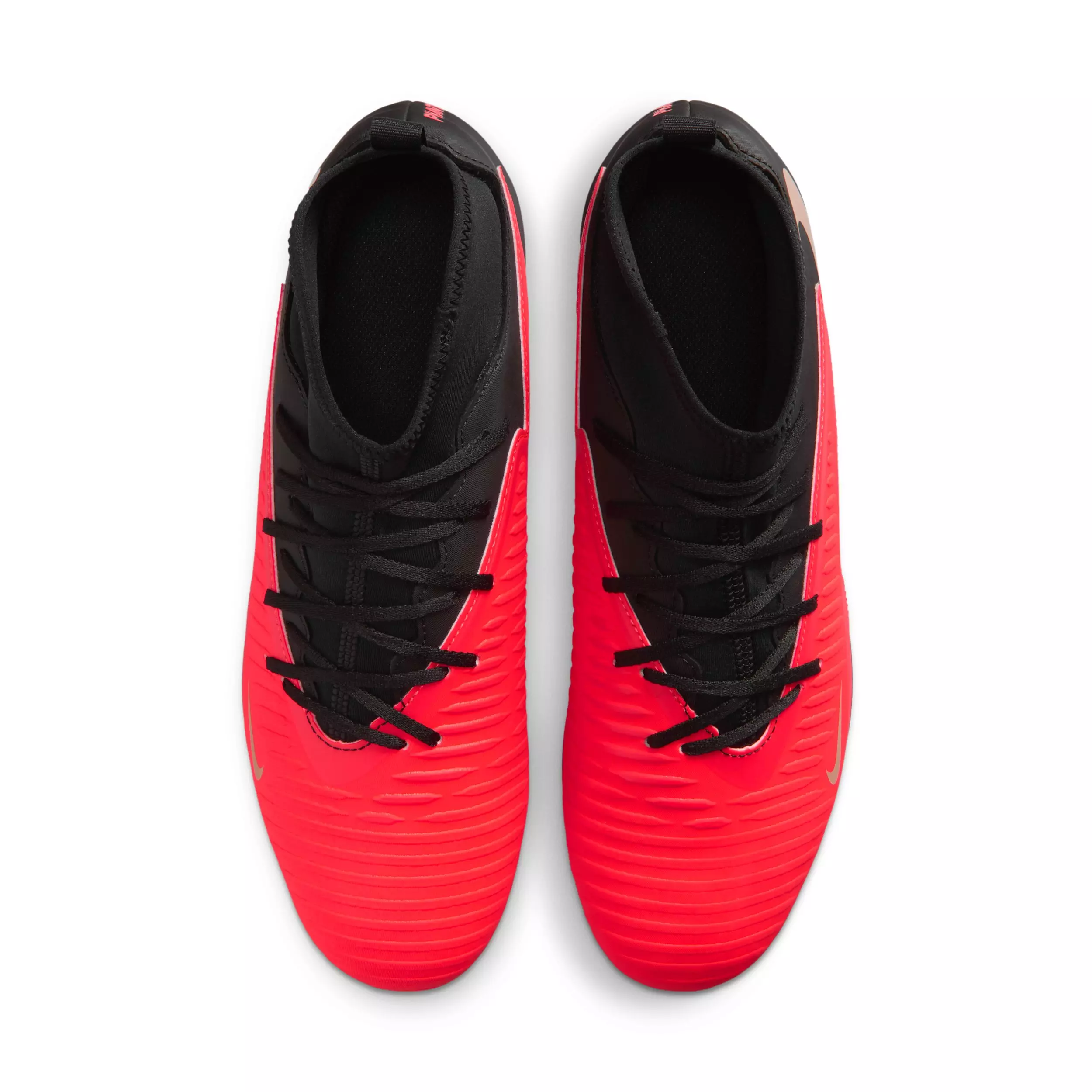 Nike Phantom 6 High Club MG "Bright Crimson/Black/Blur" Men's Soccer Cleat - CRIMSON/BLACK/BLUR