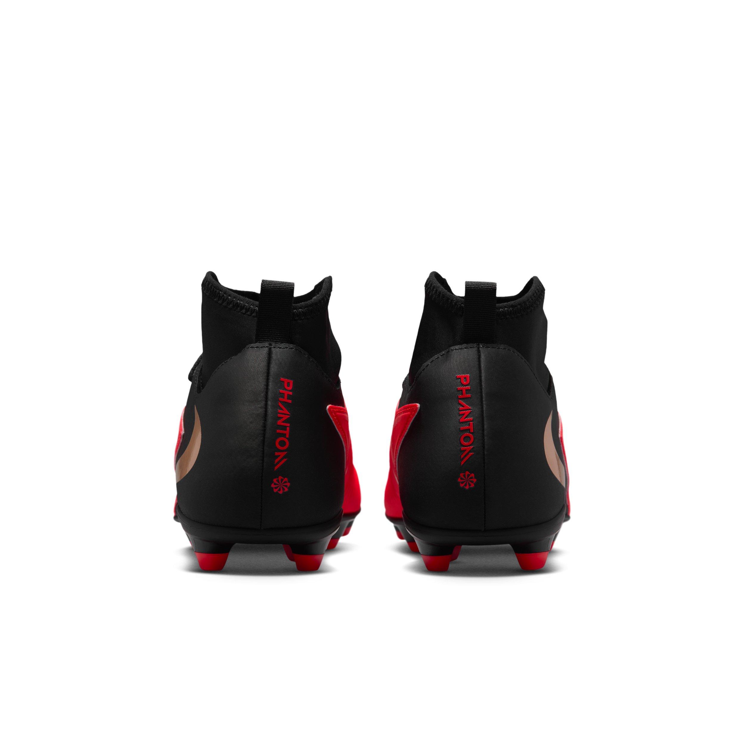 Nike Phantom 6 High Club MG "Bright Crimson/Black/Blur" Men's Soccer Cleat - CRIMSON/BLACK/BLUR