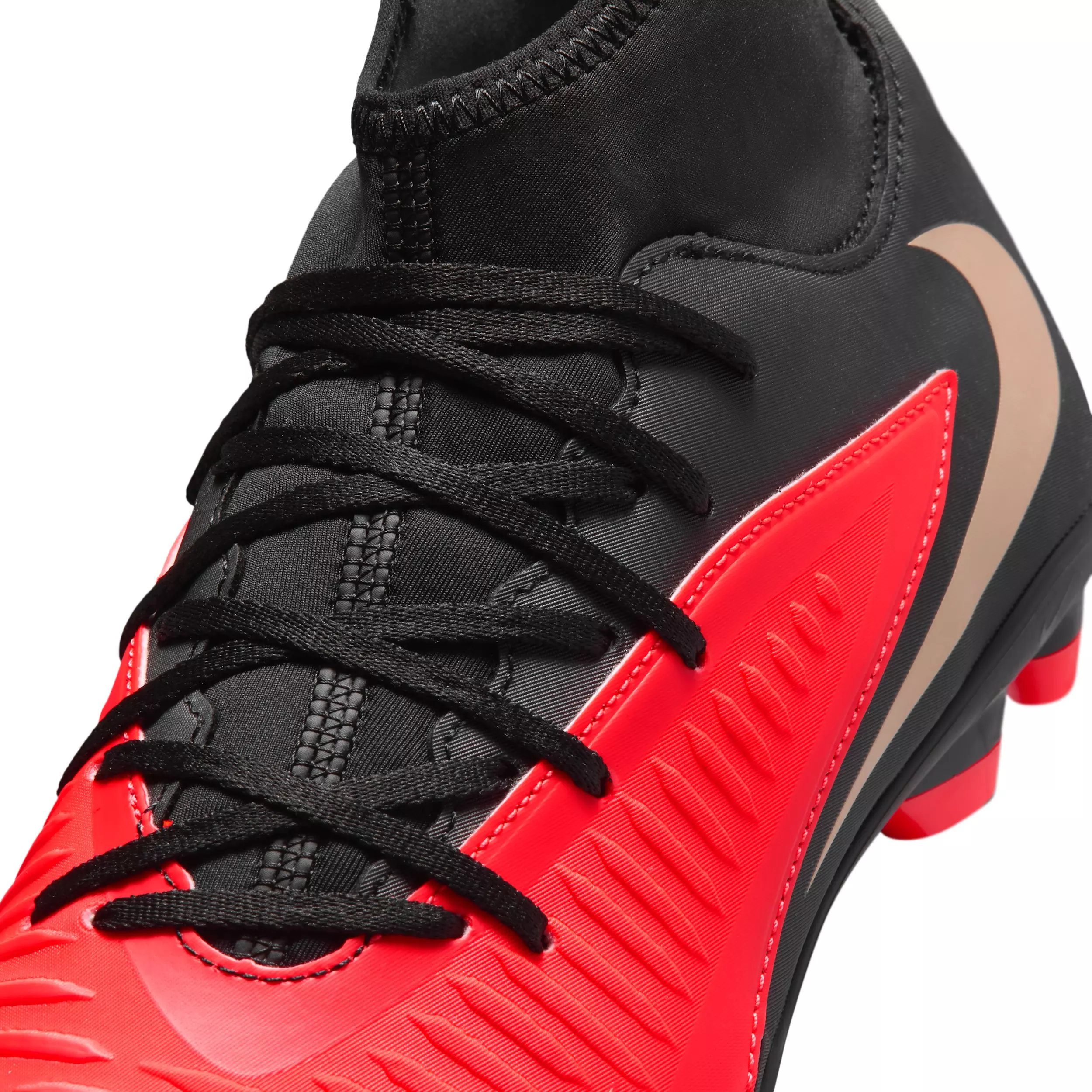 Nike Phantom 6 High Club MG "Bright Crimson/Black/Blur" Men's Soccer Cleat - CRIMSON/BLACK/BLUR