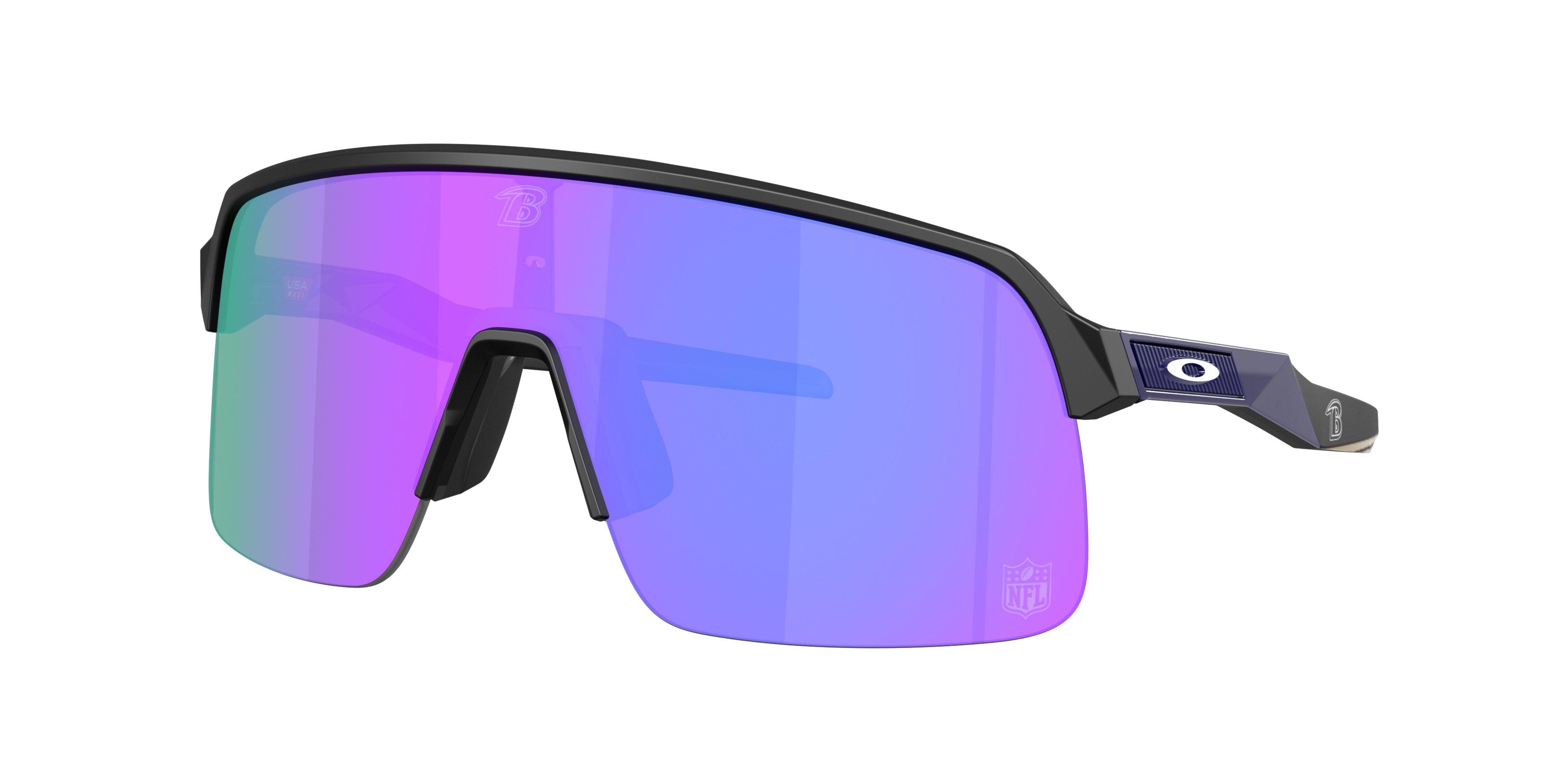 Oakley Baltimore Ravens 2025 Sutro Lite Prizm Violet Sunglasses &ndash; Matte Black - BLACK/PURPLE Thumbnail View 1