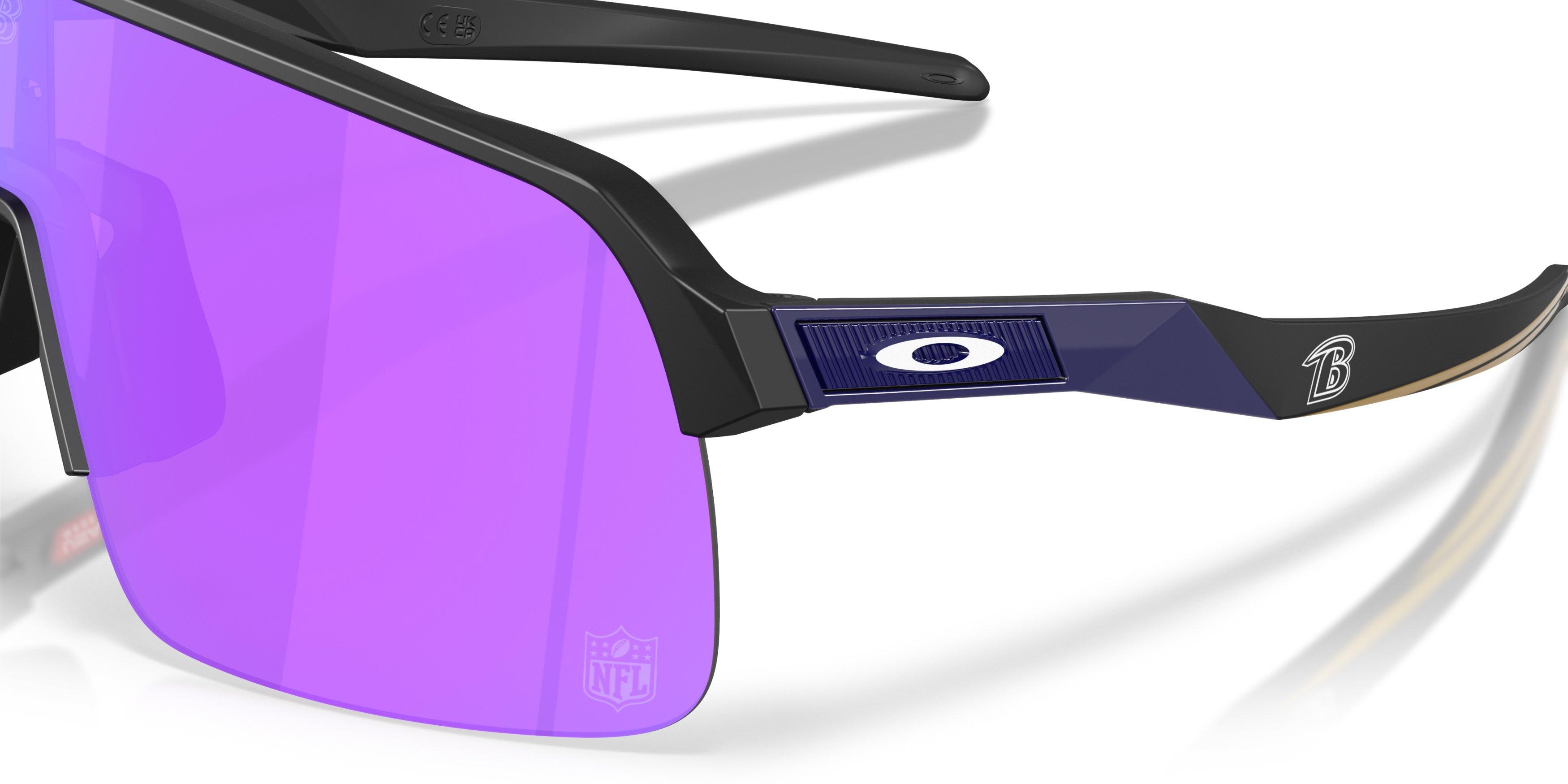 Oakley Baltimore Ravens 2025 Sutro Lite Prizm Violet Sunglasses &ndash; Matte Black - BLACK/PURPLE Thumbnail View 4