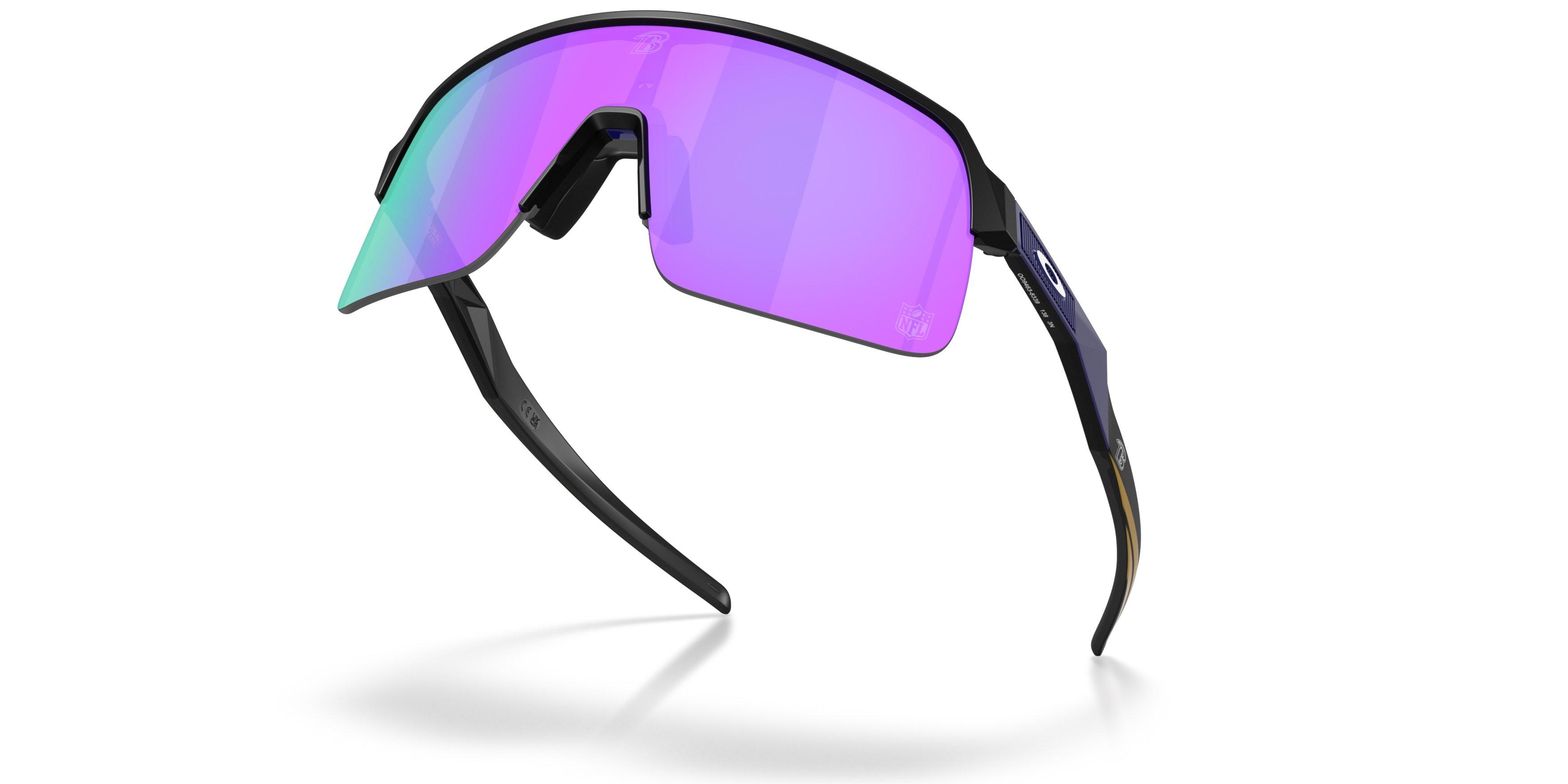 Oakley Baltimore Ravens 2025 Sutro Lite Prizm Violet Sunglasses &ndash; Matte Black - BLACK/PURPLE Thumbnail View 7