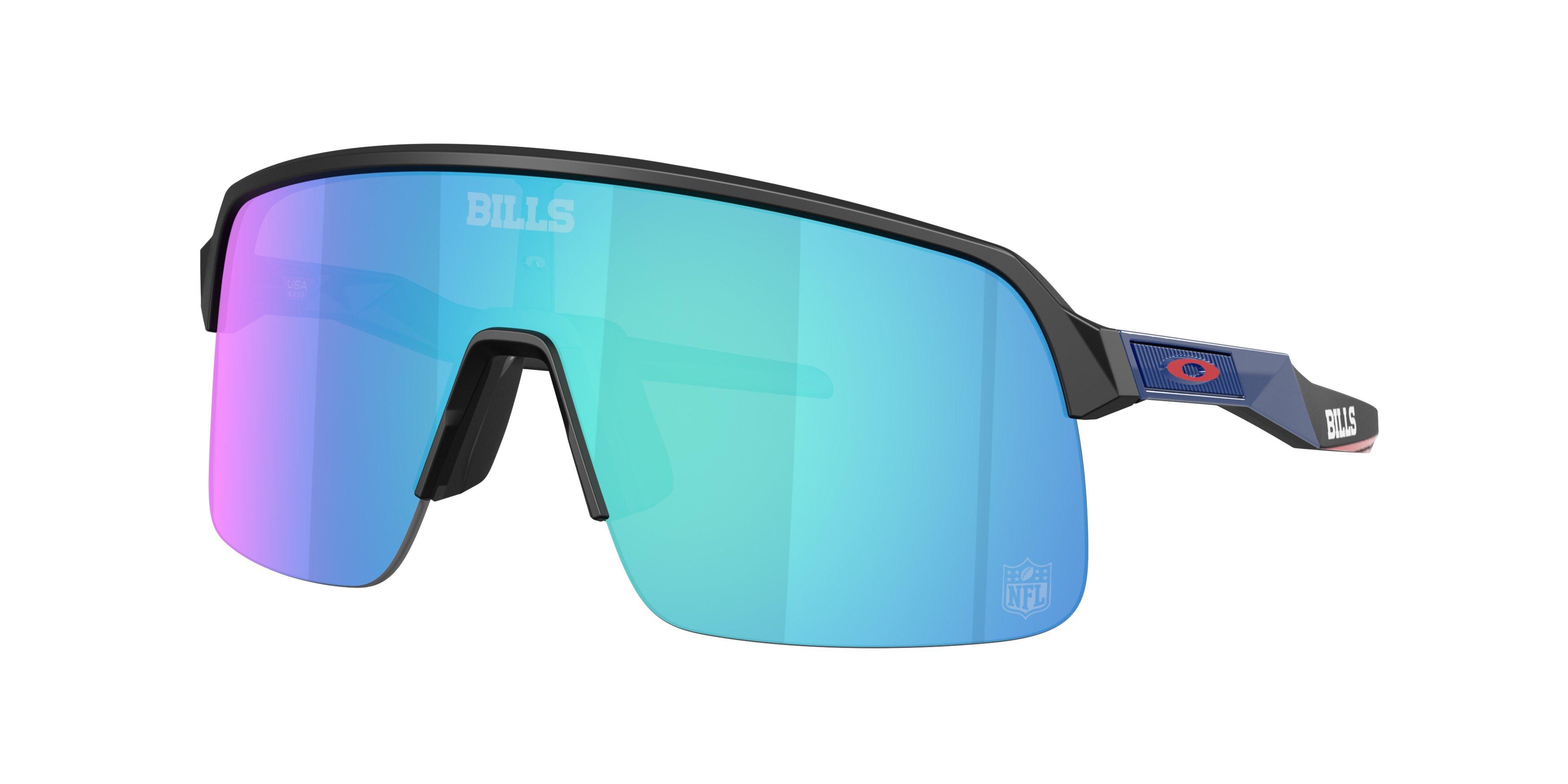 Oakley Buffalo Bills 2025 Sutro Lite Prizm Snow Sapphire Sunglasses &ndash; Matte Black - BLACK/BLUE Thumbnail View 1