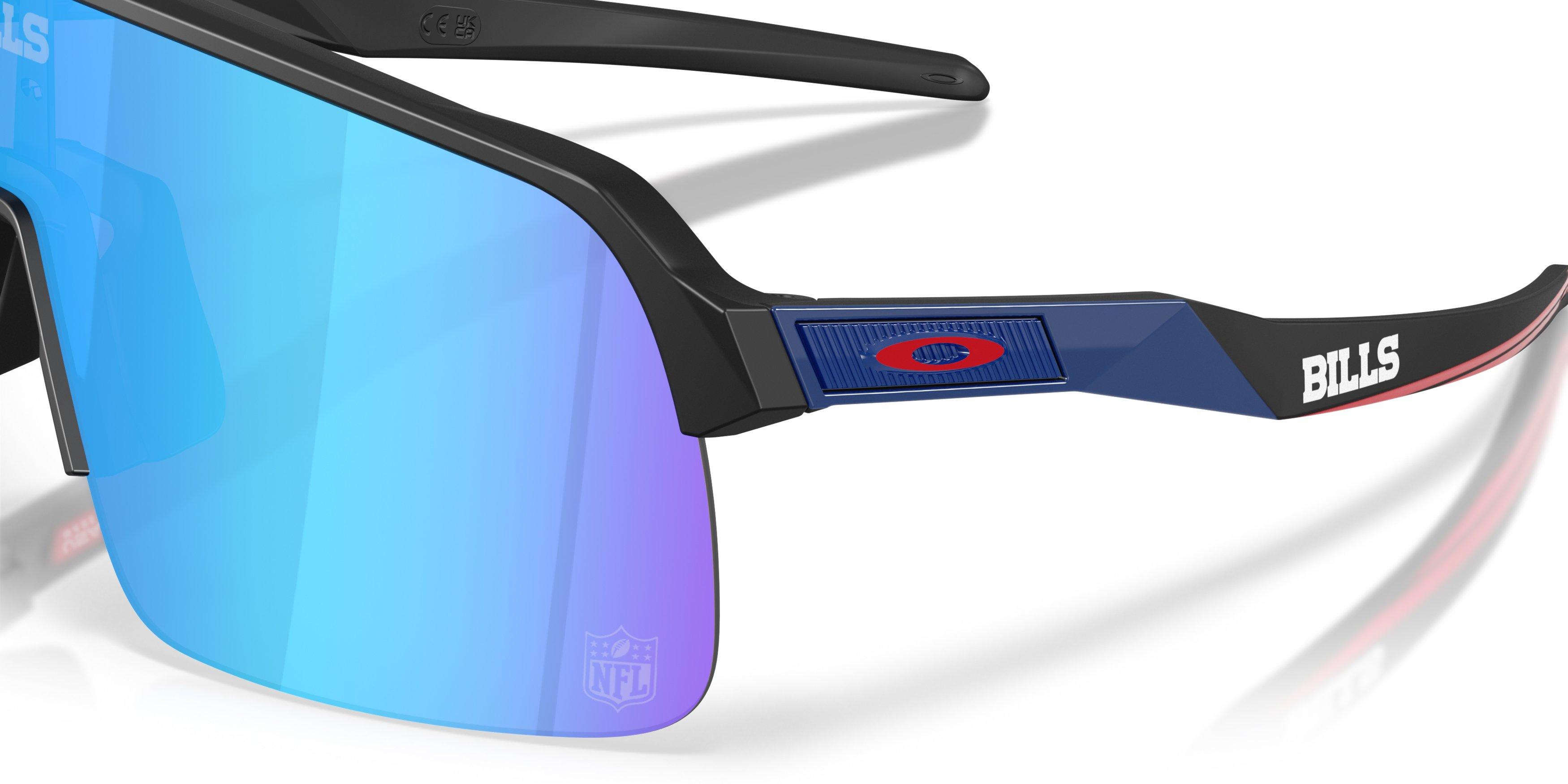 Oakley Buffalo Bills 2025 Sutro Lite Prizm Snow Sapphire Sunglasses &ndash; Matte Black - BLACK/BLUE Thumbnail View 4