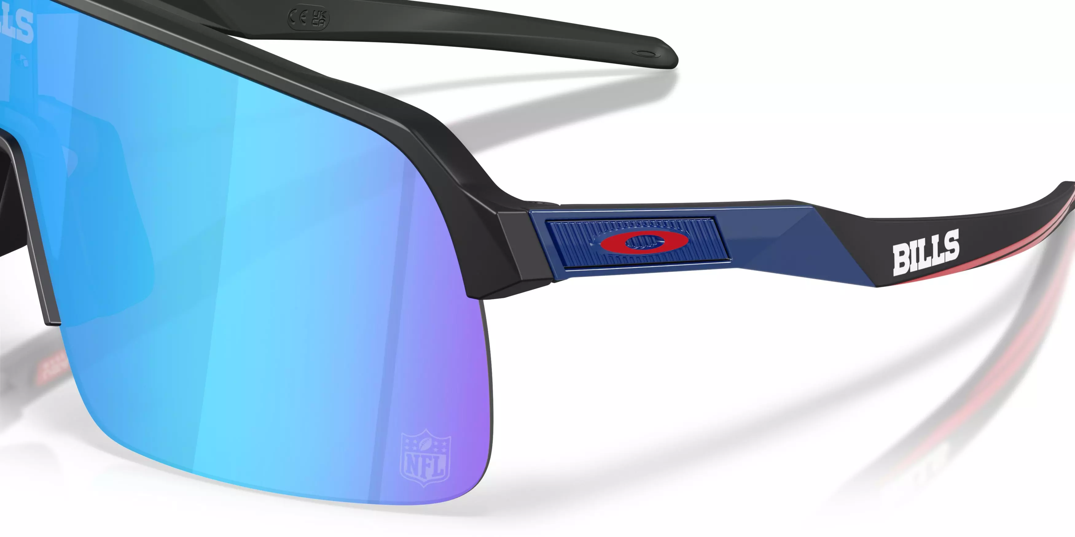 Oakley Buffalo Bills 2025 Sutro Lite Prizm Snow Sapphire Sunglasses – Matte Black - BLACK/BLUE