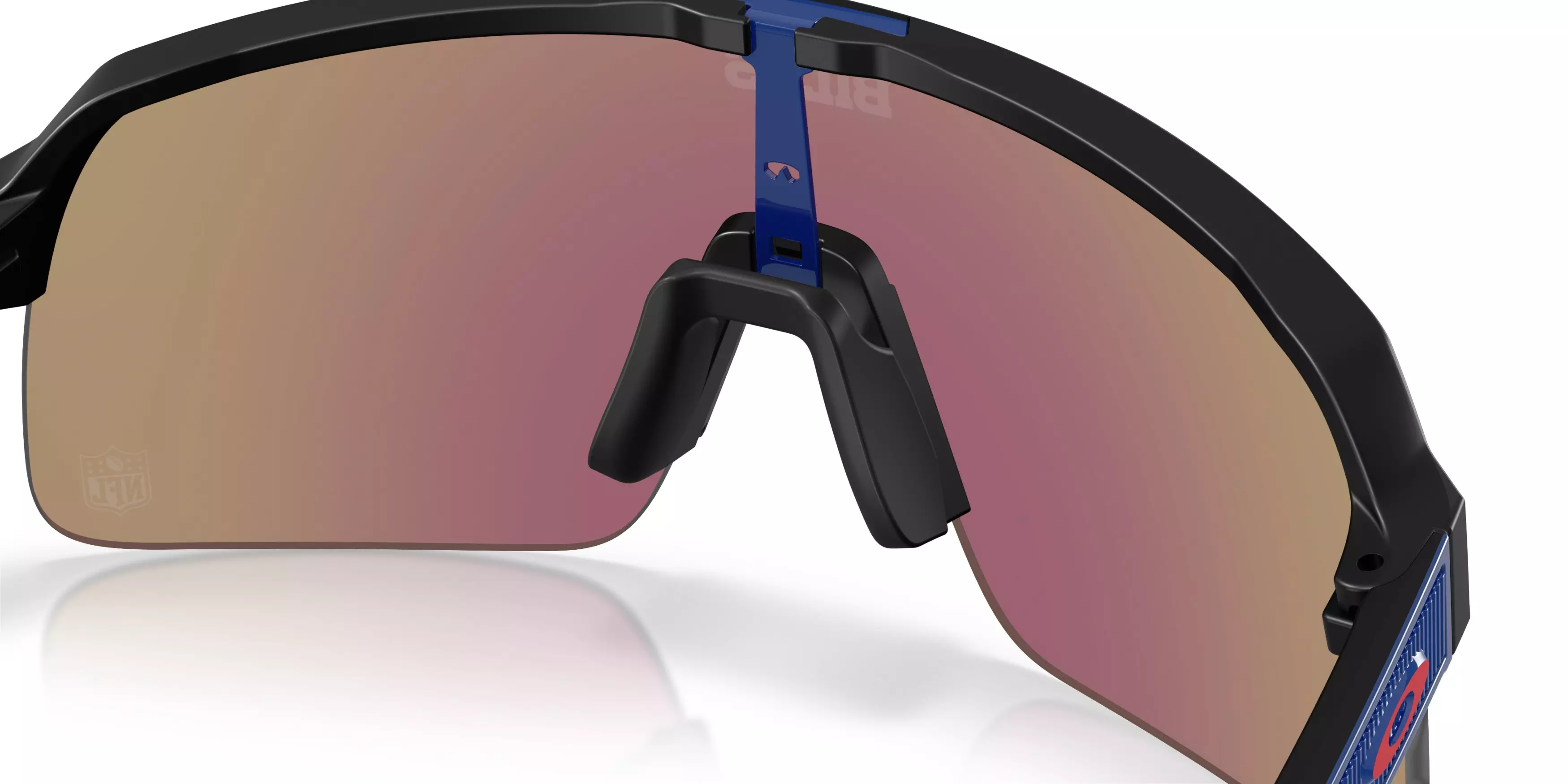 Oakley Buffalo Bills 2025 Sutro Lite Prizm Snow Sapphire Sunglasses – Matte Black - BLACK/BLUE