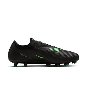 Nike Phantom 6 Low Pro AG "Black/Black/Illusion Green" Men's Soccer Cleat - BLACK/BLACK/GREEN