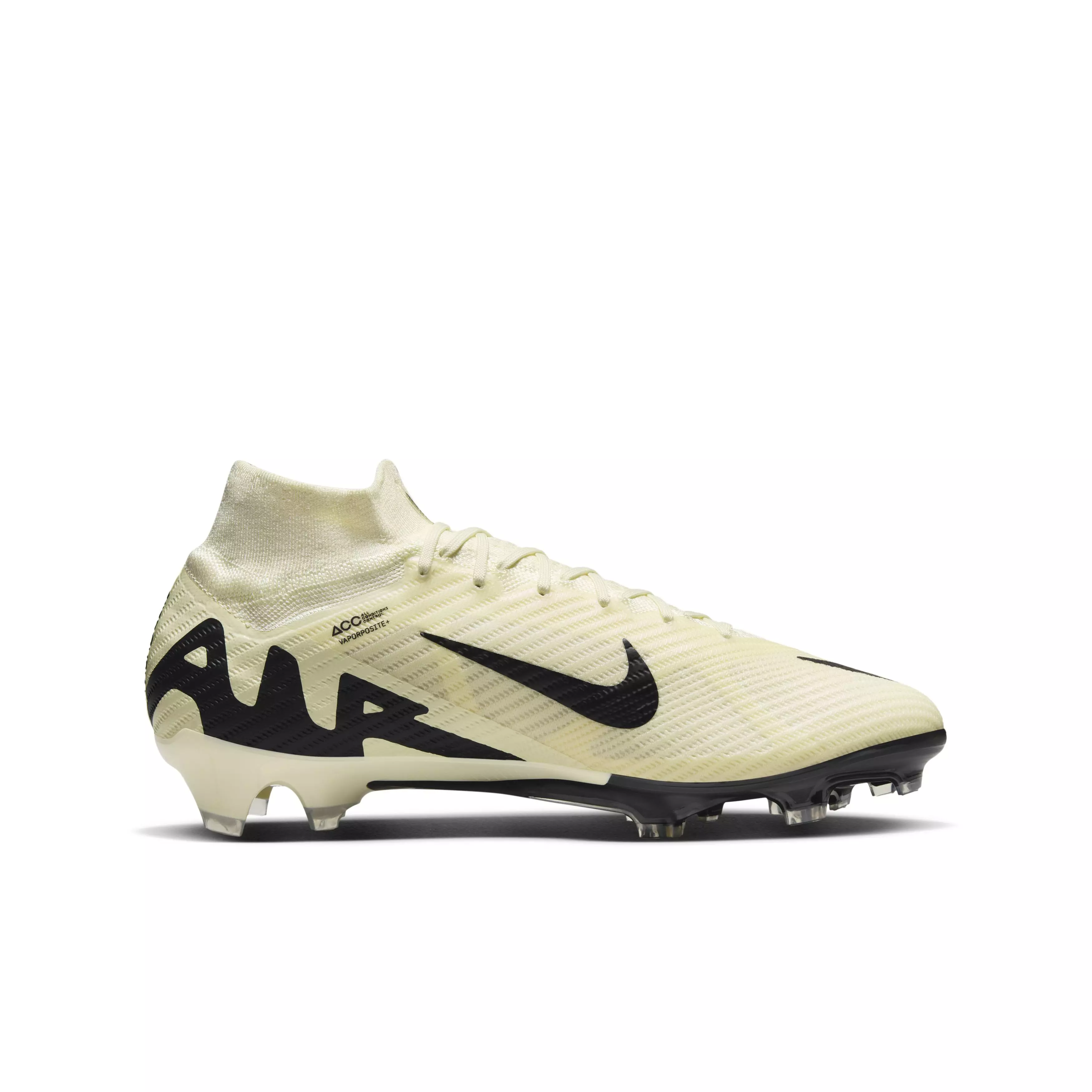 Nike Mercurial Superfly 9 Elite FG "Lemonade/Black" Grade School Kids' Soccer Cleat - LEMONADE/BLACK