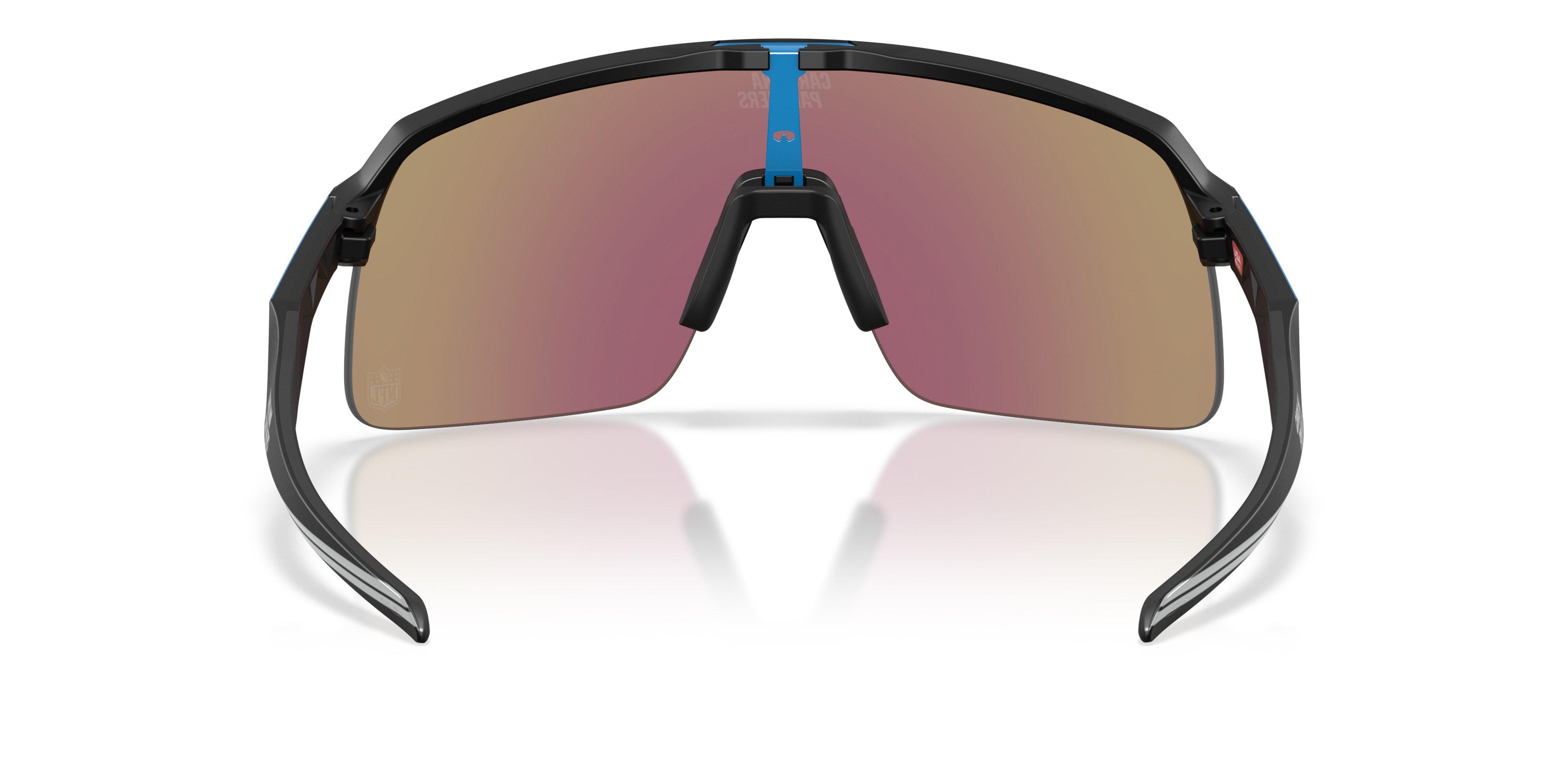 Oakley Carolina Panthers 2025 Sutro Lite Prizm Sapphire Sunglasses &ndash; Matte Black - BLACK/BLUE Thumbnail View 3