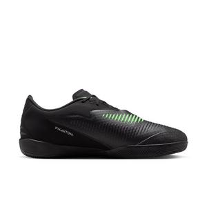 Nike Phantom 6 Low Academy IC "Black/Black/Illusion Green" Men's Soccer Shoe - BLACK/BLACK/GREEN