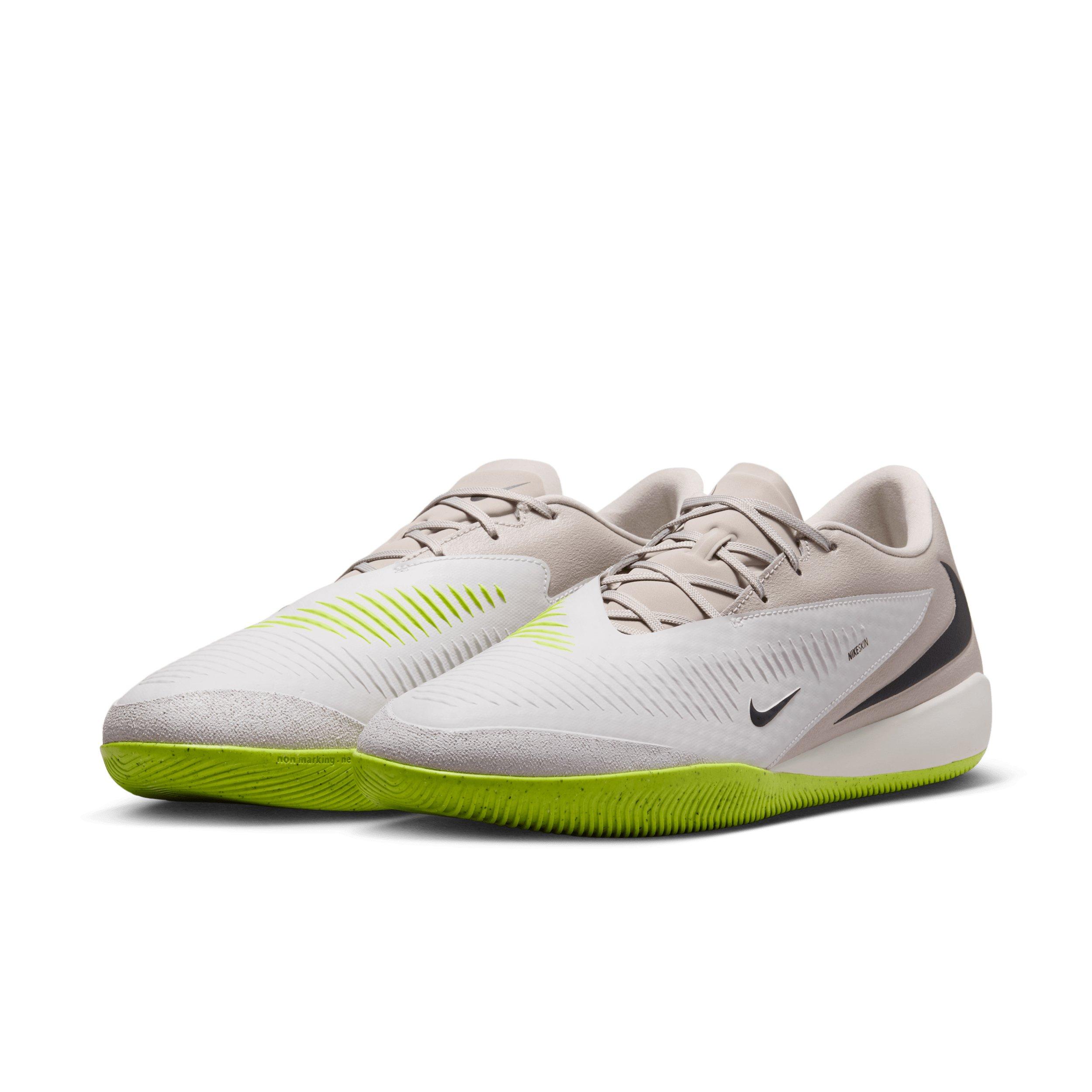 Nike Phantom 6 Low Academy IC "Moon Particle/Lemon Venom/Black" Men's Soccer Shoe - MOON/LEMON/BLACK