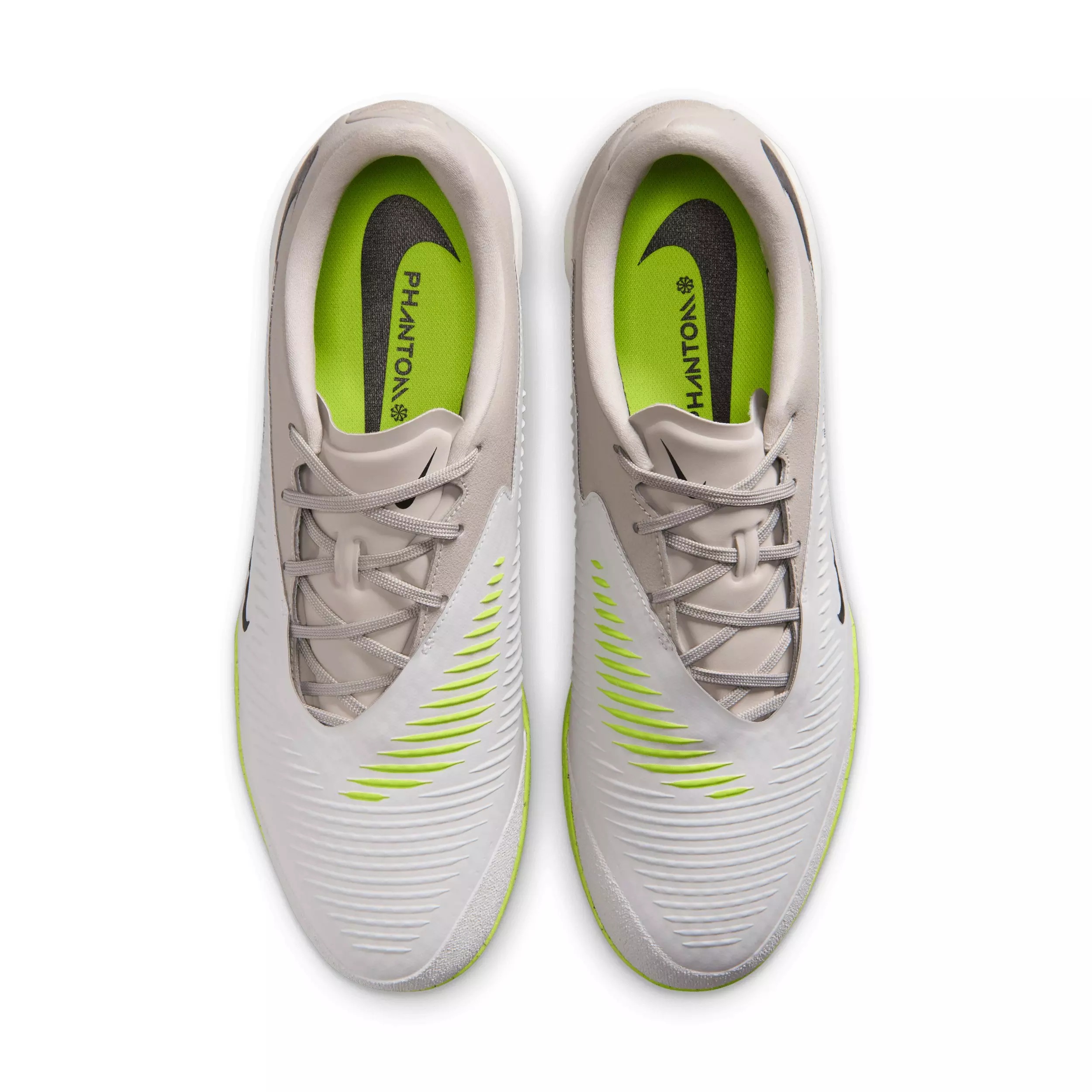 Nike Phantom 6 Low Academy IC "Moon Particle/Lemon Venom/Black" Men's Soccer Shoe - MOON/LEMON/BLACK