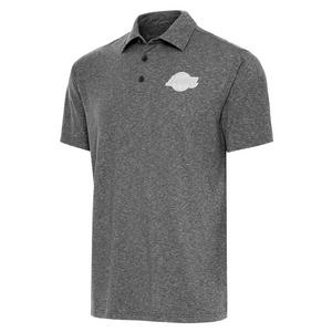 Antigua Men's Los Angeles Lakers Par 3 Polo-Dark Grey