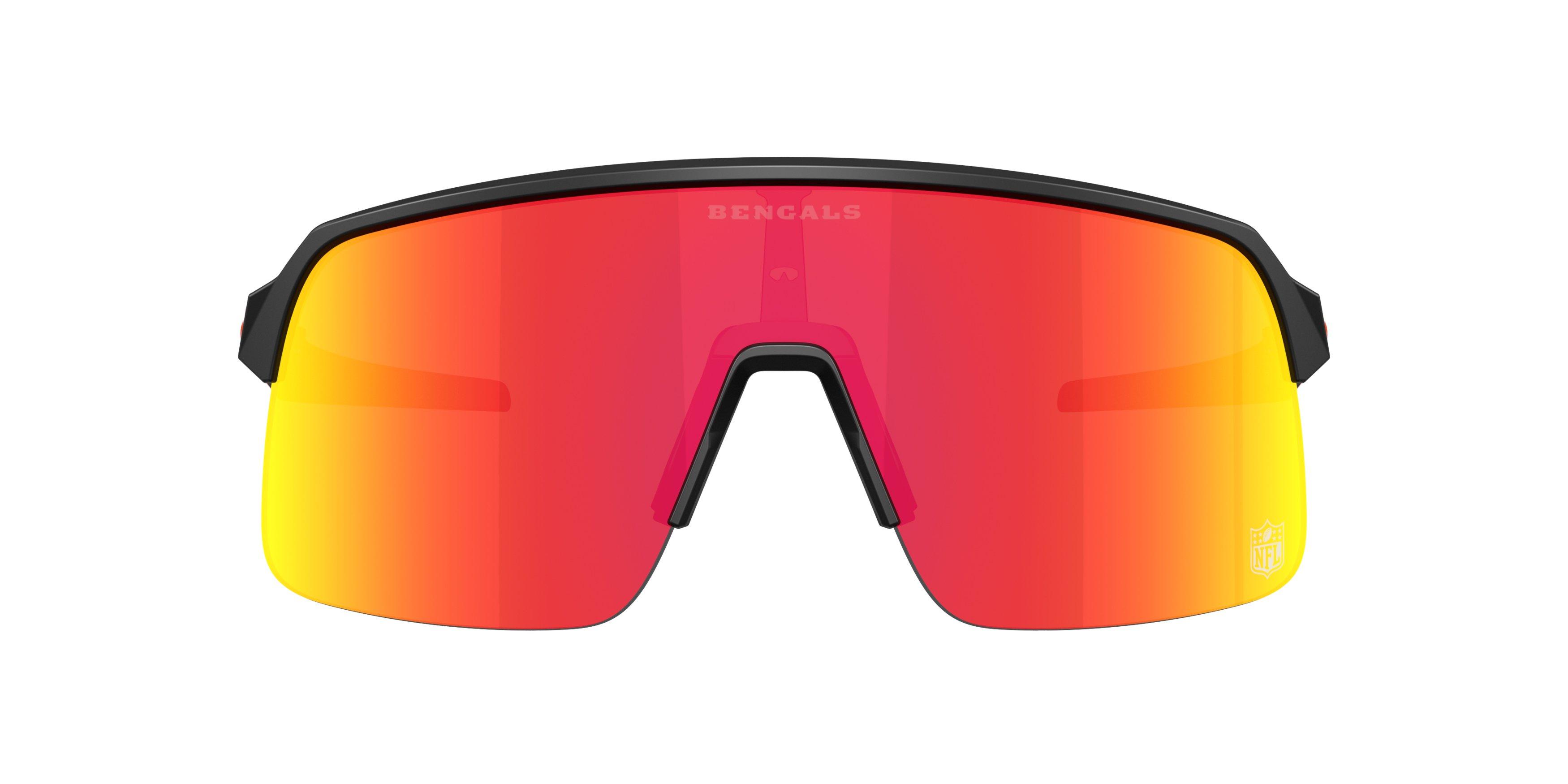 Oakley Cincinnati Bengals 2025 Sutro Lite Prizm Ruby Sunglasses &ndash; Matte Black - BLACK/RED Thumbnail View 2