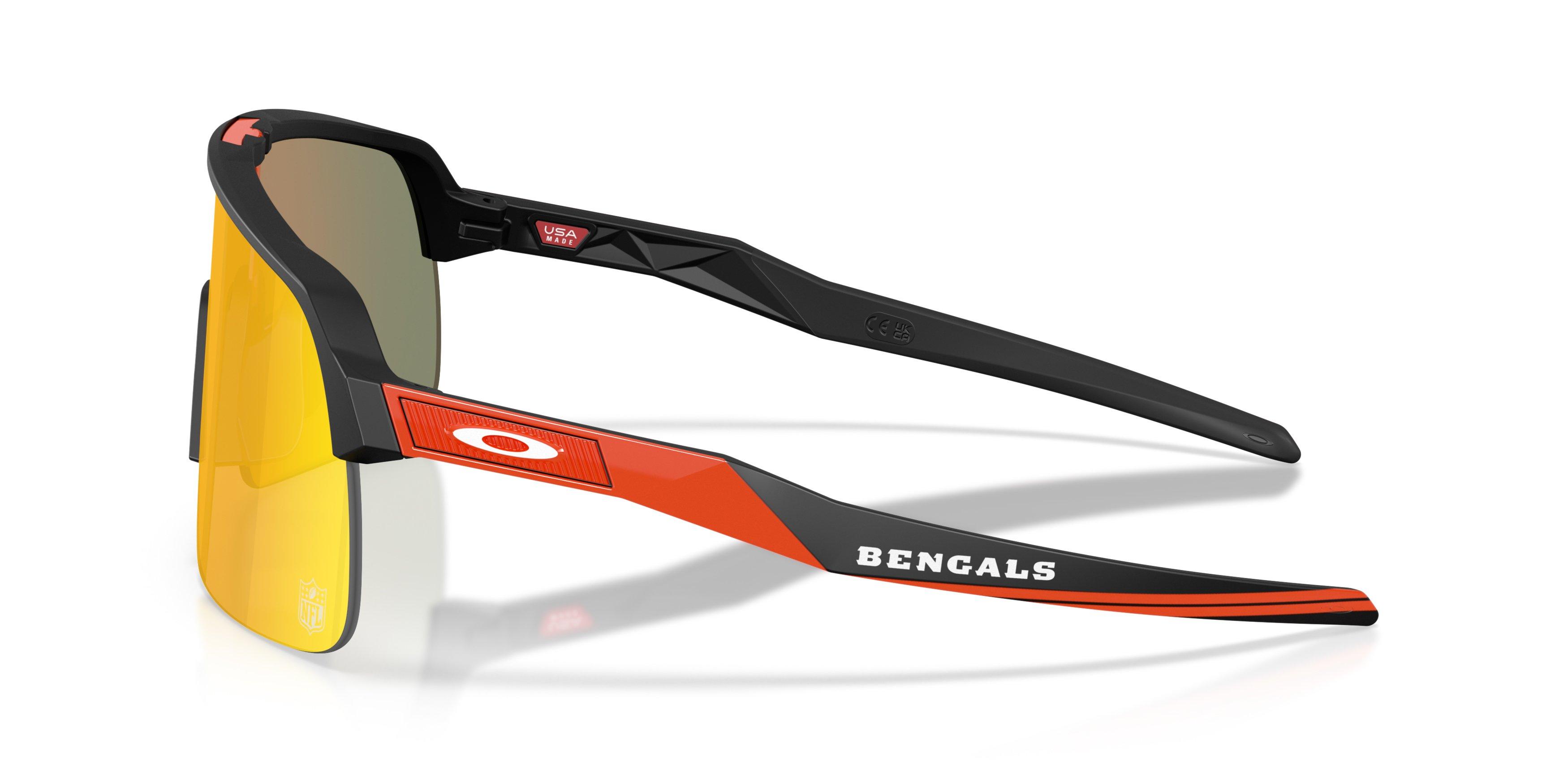 Oakley Cincinnati Bengals 2025 Sutro Lite Prizm Ruby Sunglasses &ndash; Matte Black - BLACK/RED Thumbnail View 6