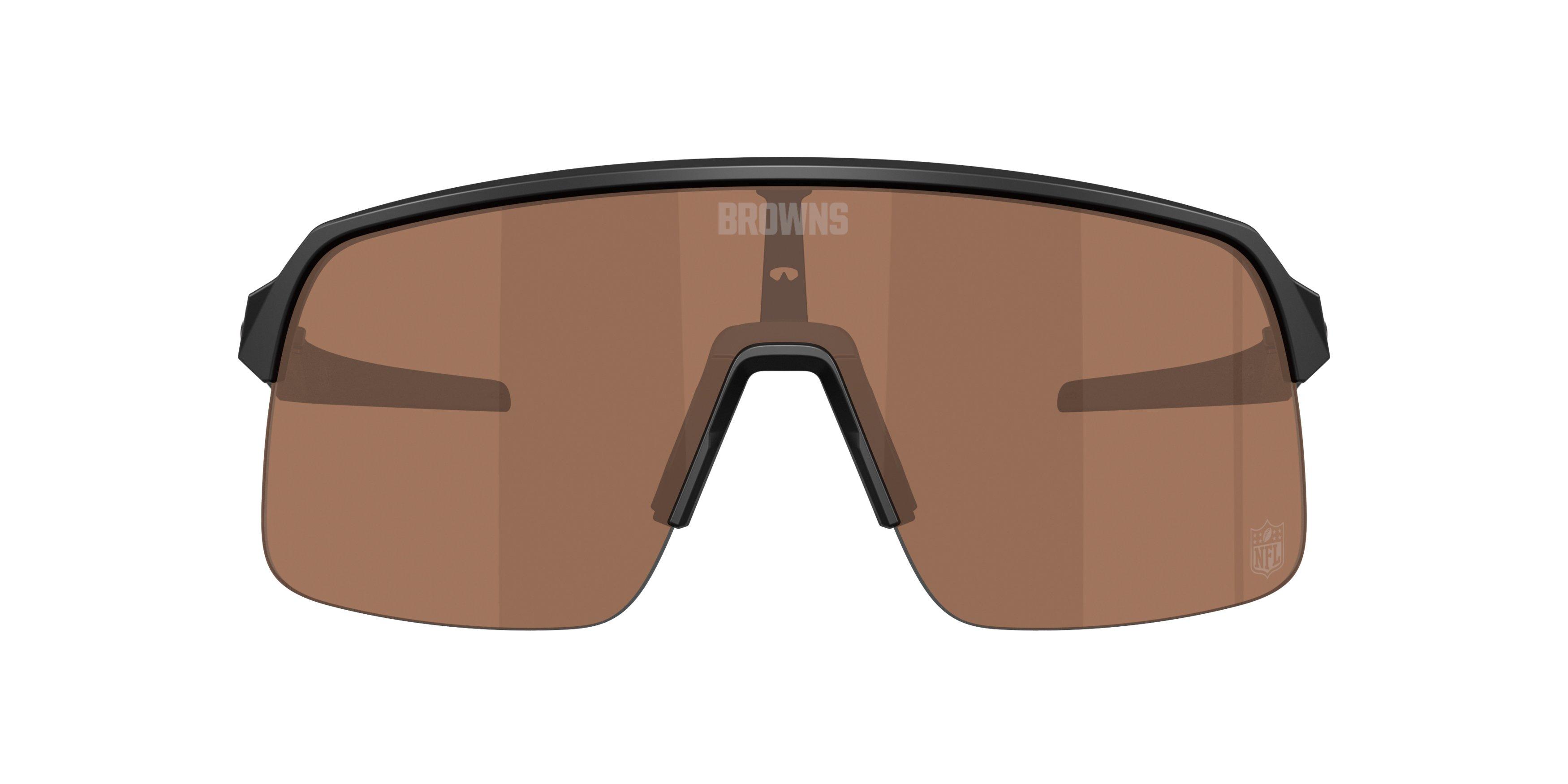 Oakley Cleveland Browns 2025 Sutro Lite Prizm Tungsten Sunglasses &ndash; Matte Black - BLACK/BROWN Thumbnail View 2