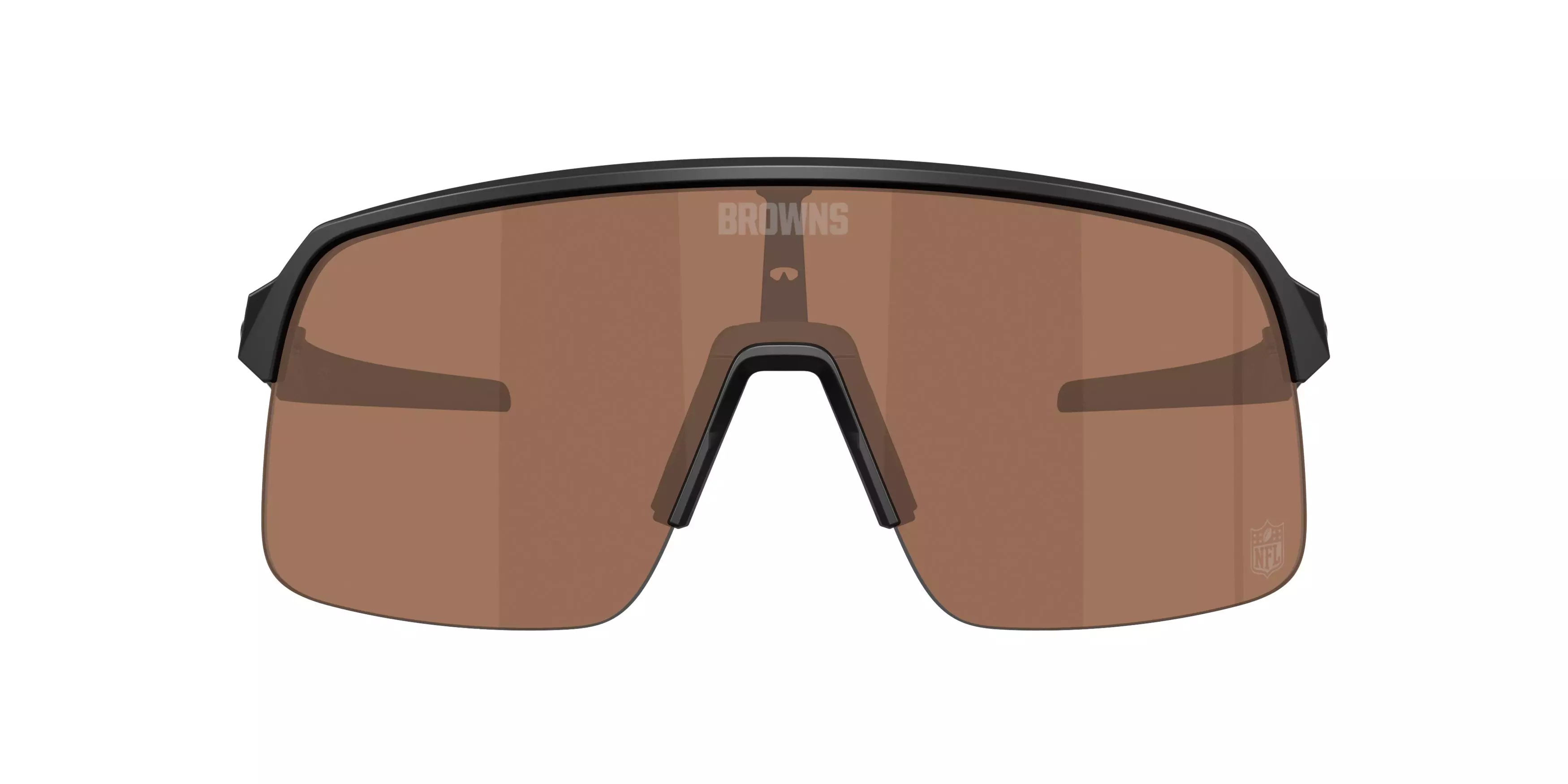 Oakley Cleveland Browns 2025 Sutro Lite Prizm Tungsten Sunglasses – Matte Black - BLACK/BROWN