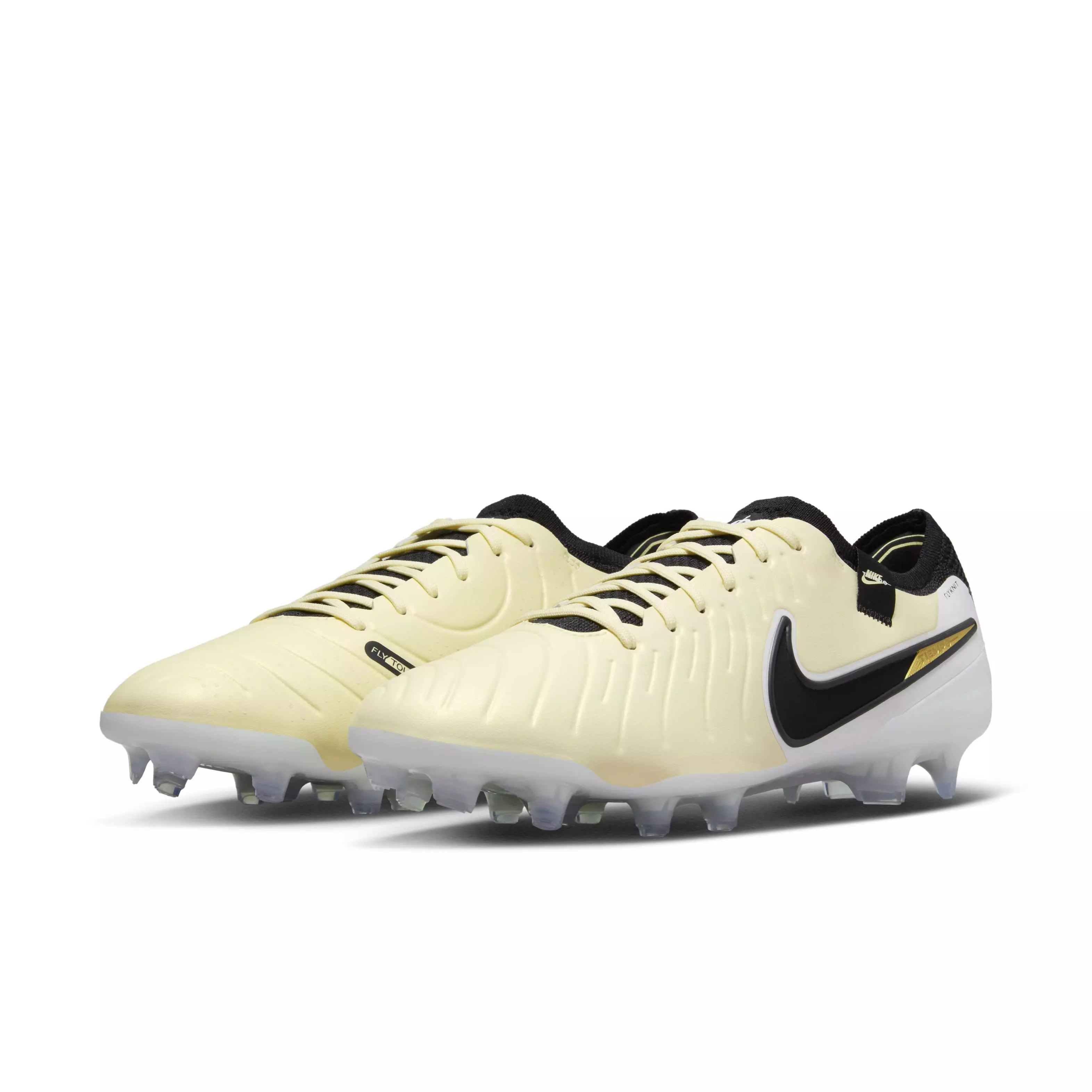 Nike Tiempo Legend 10 Elite FG "Lemonade/Metallic Gold Coin/Black" Men's Soccer Cleat - LEMONADE/GOLD/BLACK