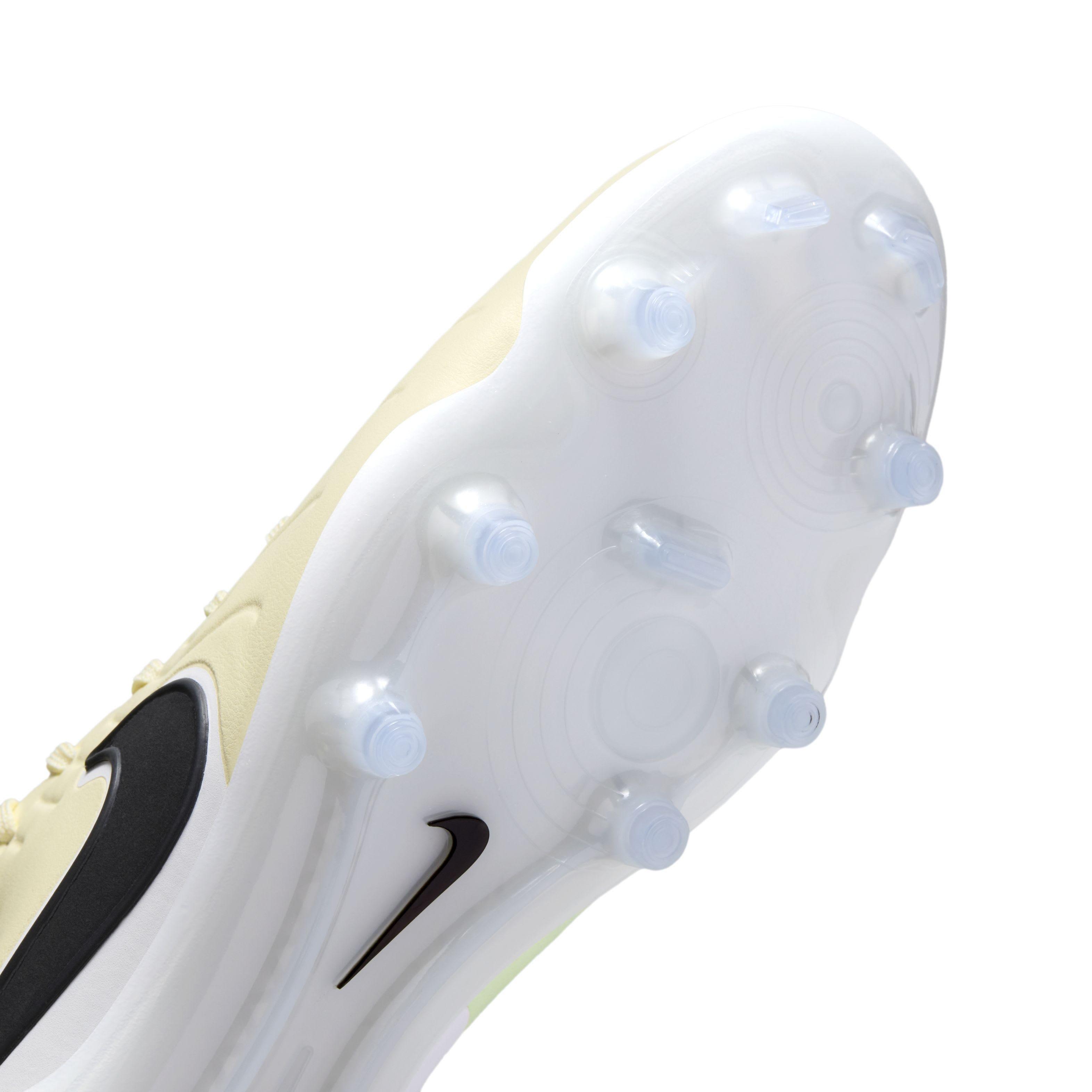 Nike Tiempo Legend 10 Elite FG "Lemonade/Metallic Gold Coin/Black" Men's Soccer Cleat - LEMONADE/GOLD/BLACK Thumbnail View 7