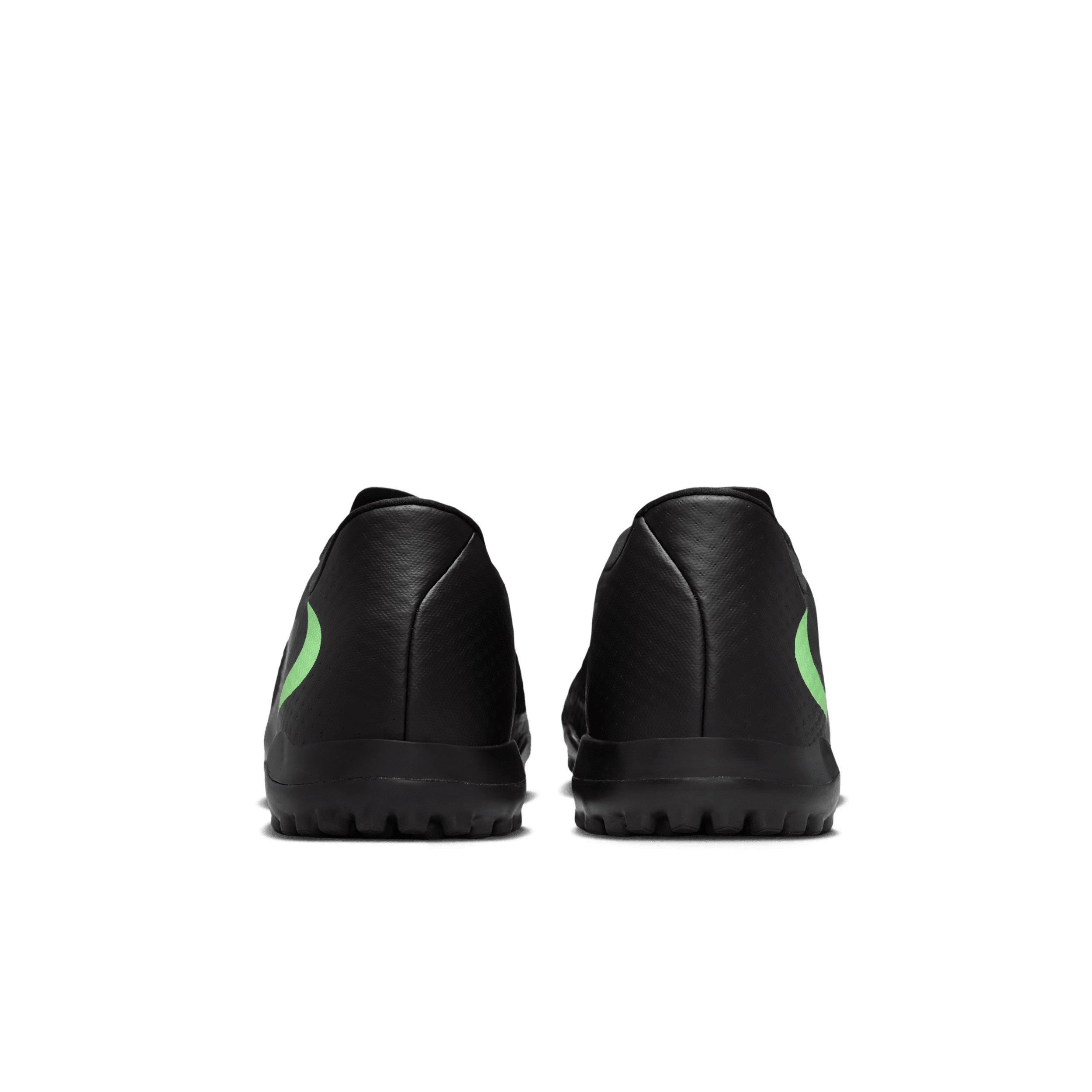 Nike Phantom 6 Low Academy Turf "Black/Black/Illusion Green" Men's Soccer Shoe - BLACK/BLACK/GREEN