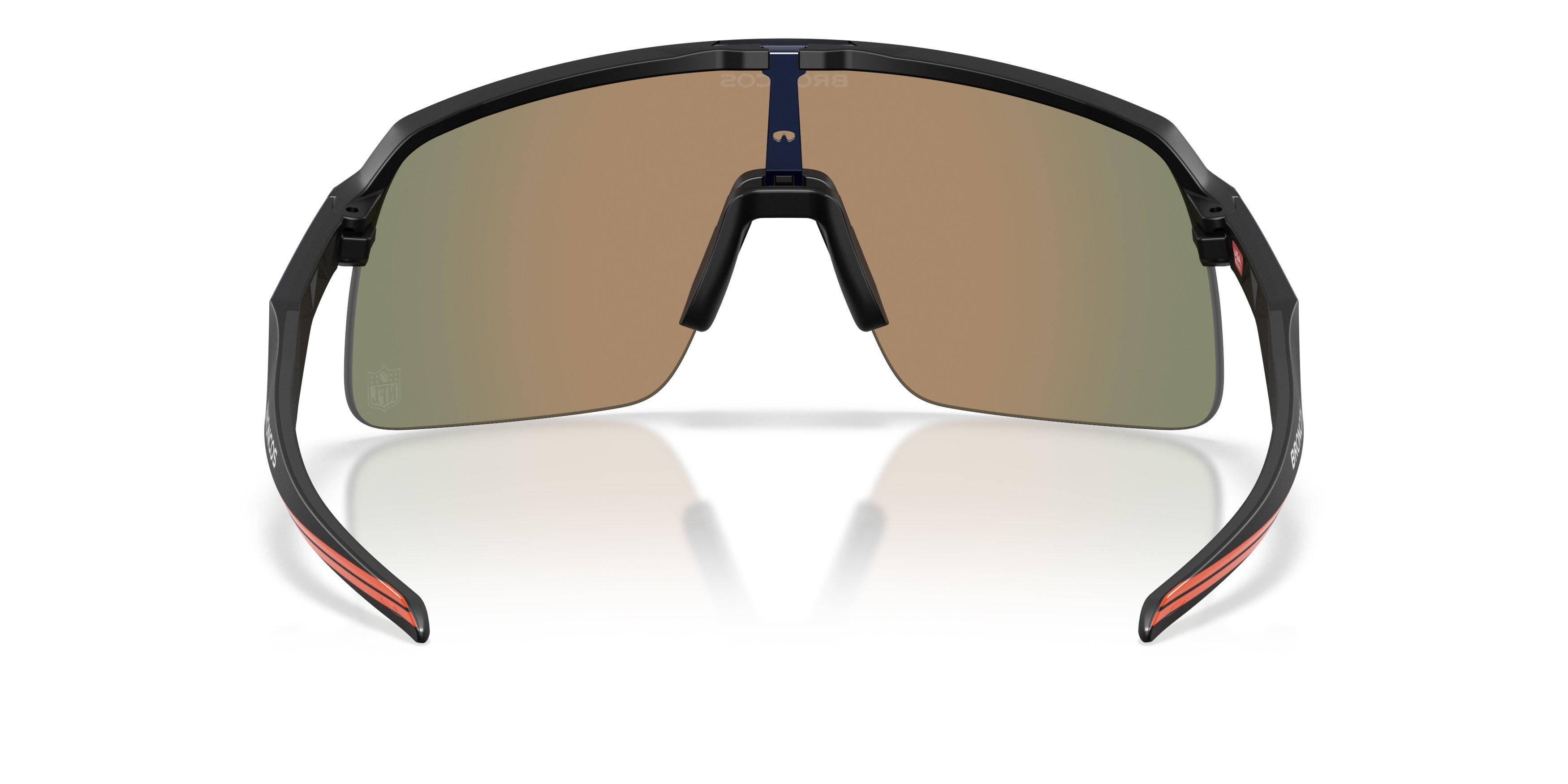 Oakley Denver Broncos 2025 Sutro Lite Prizm Ruby Sunglasses &ndash; Matte Black - BLACK/RED Thumbnail View 3