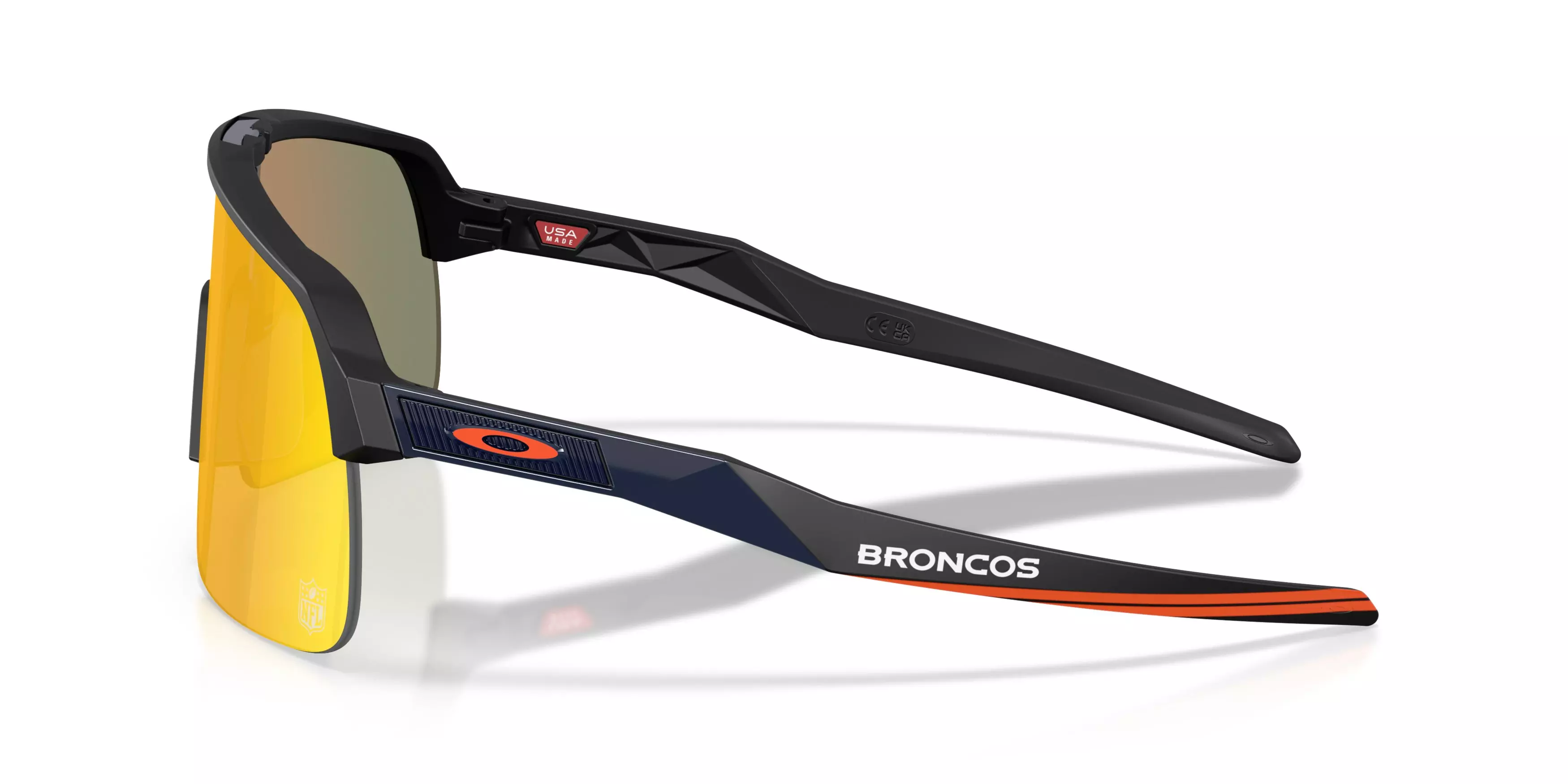 Oakley Denver Broncos 2025 Sutro Lite Prizm Ruby Sunglasses – Matte Black - BLACK/RED