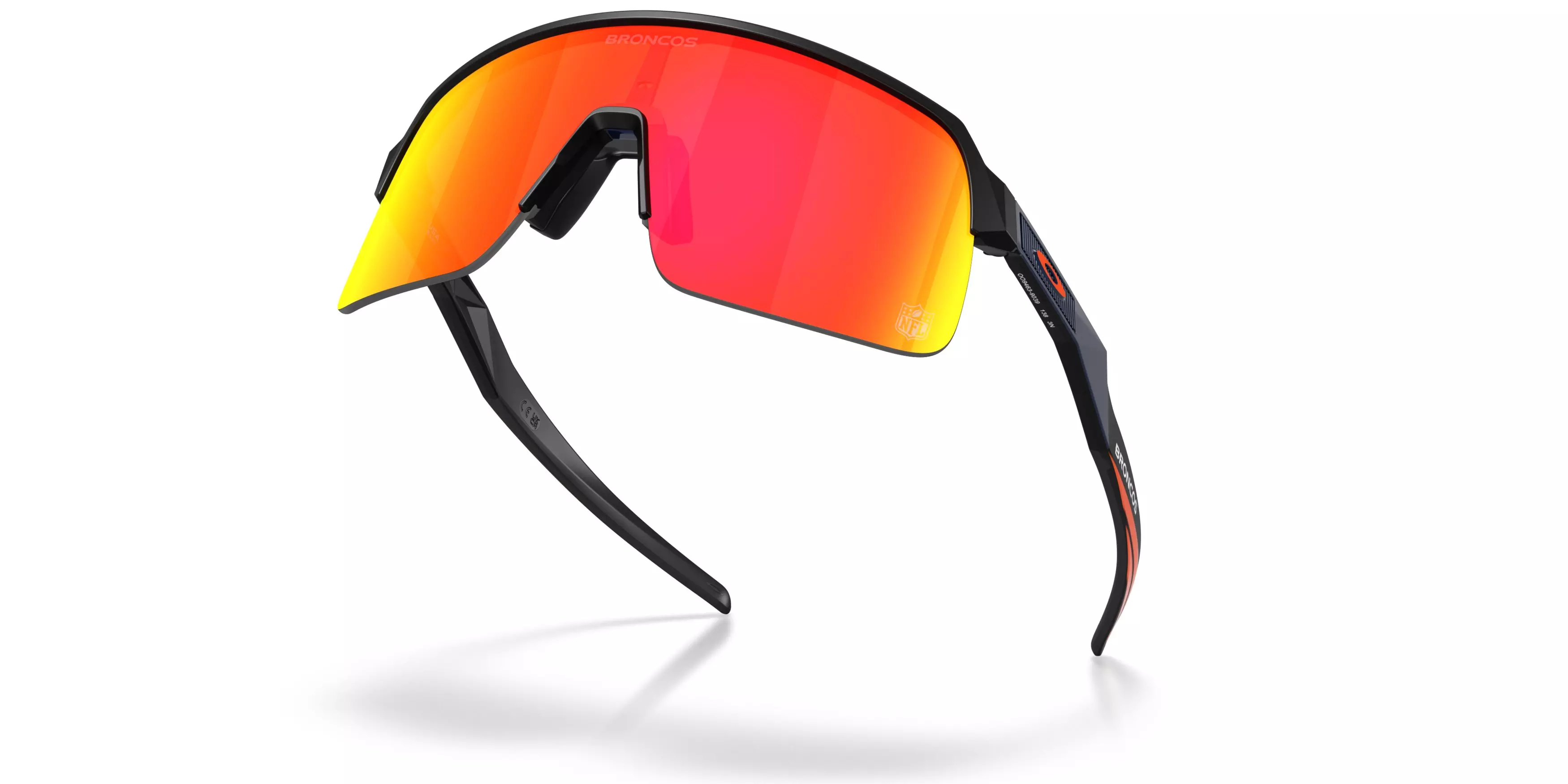Oakley Denver Broncos 2025 Sutro Lite Prizm Ruby Sunglasses – Matte Black - BLACK/RED