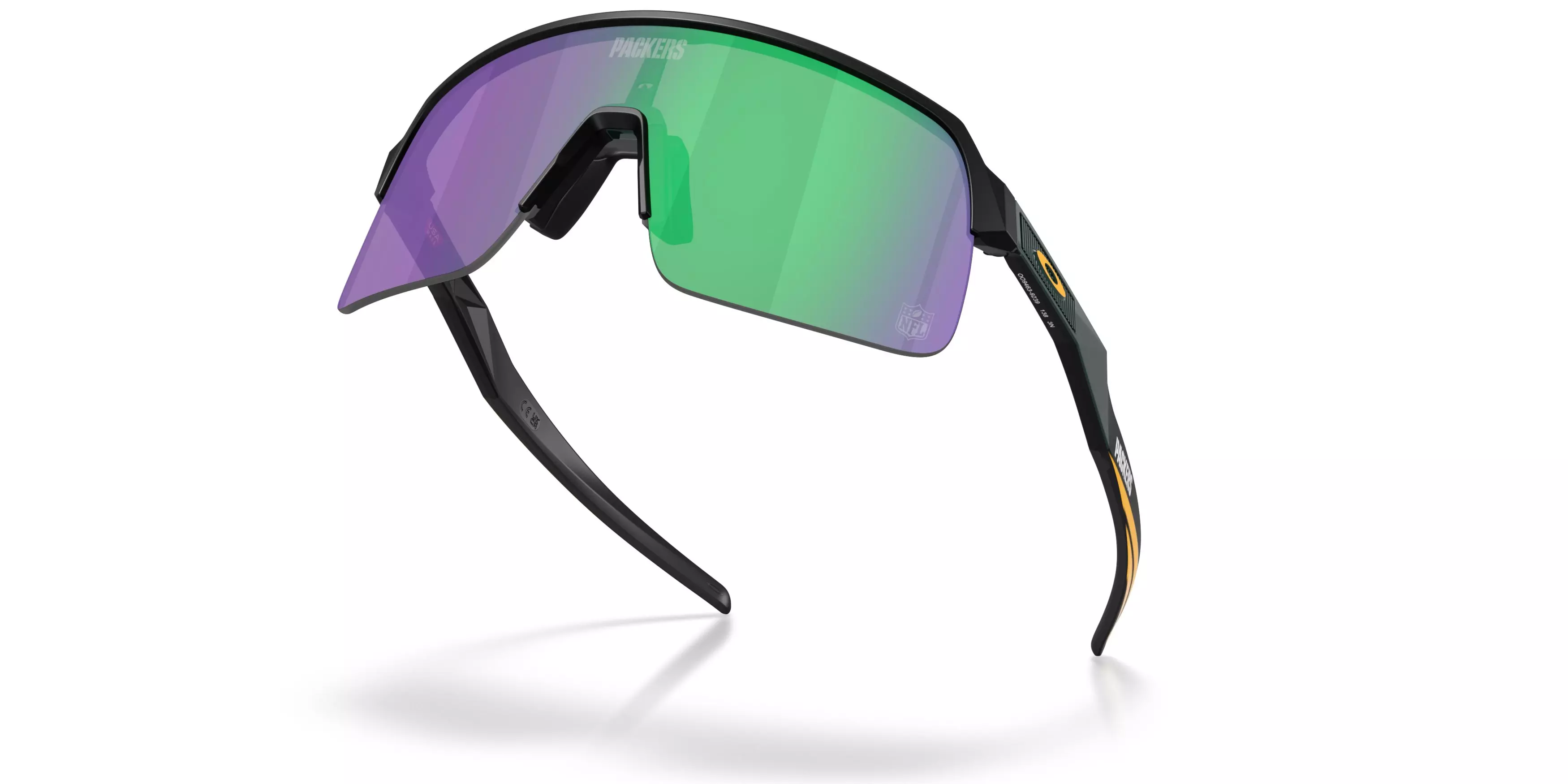 Oakley Green Bay Packers 2025 Sutro Lite Prizm Jade Sunglasses – Matte Black - BLACK/GREEN