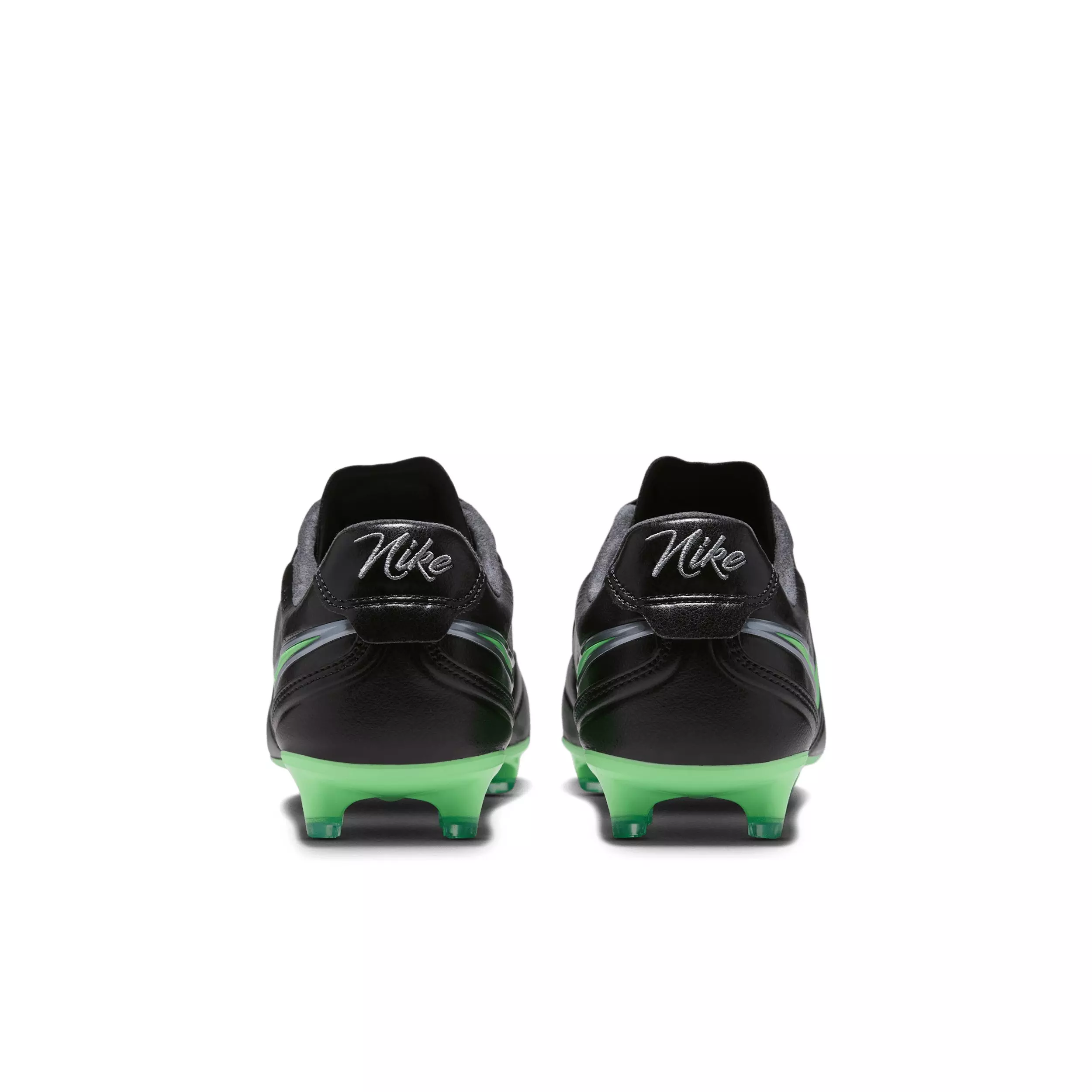 Nike Tiempo Ligera Pro FG "Black/Black/Illusion Green" Men's Soccer Cleat - BLACK/BLACK/GREEN