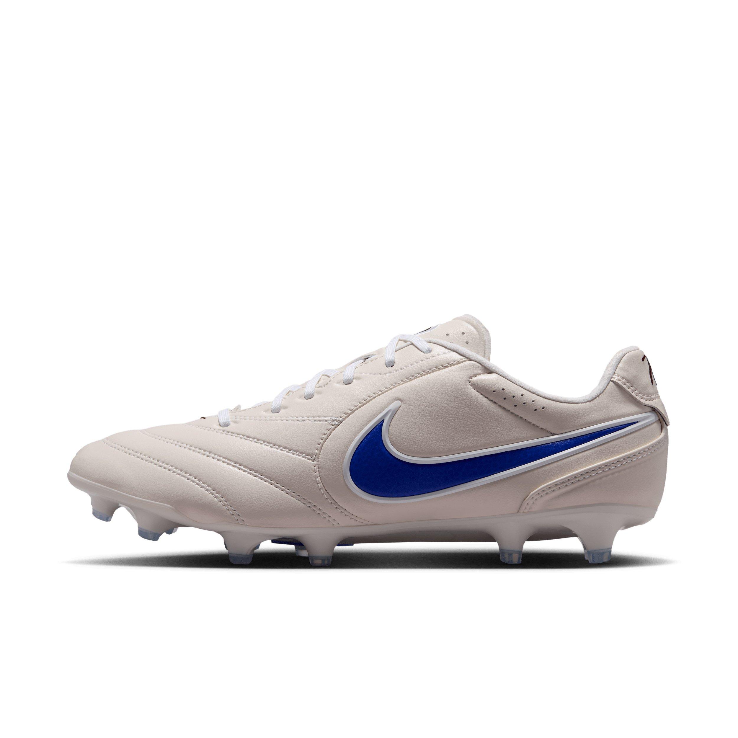 Nike Tiempo Ligera Pro FG "Chalk/White/Racer Blue" Men's Soccer Cleat - CHALK/WHITE/BLUE